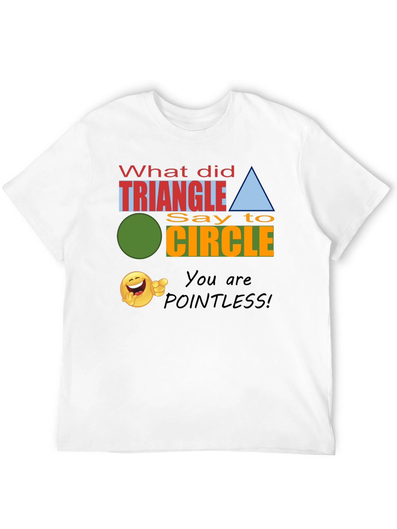 Funny Geometry Joke T-Shirt - Triangle Pointless!