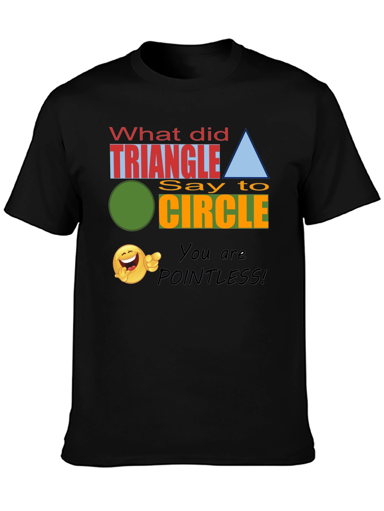 Funny Geometry Joke T-Shirt - Triangle Pointless!