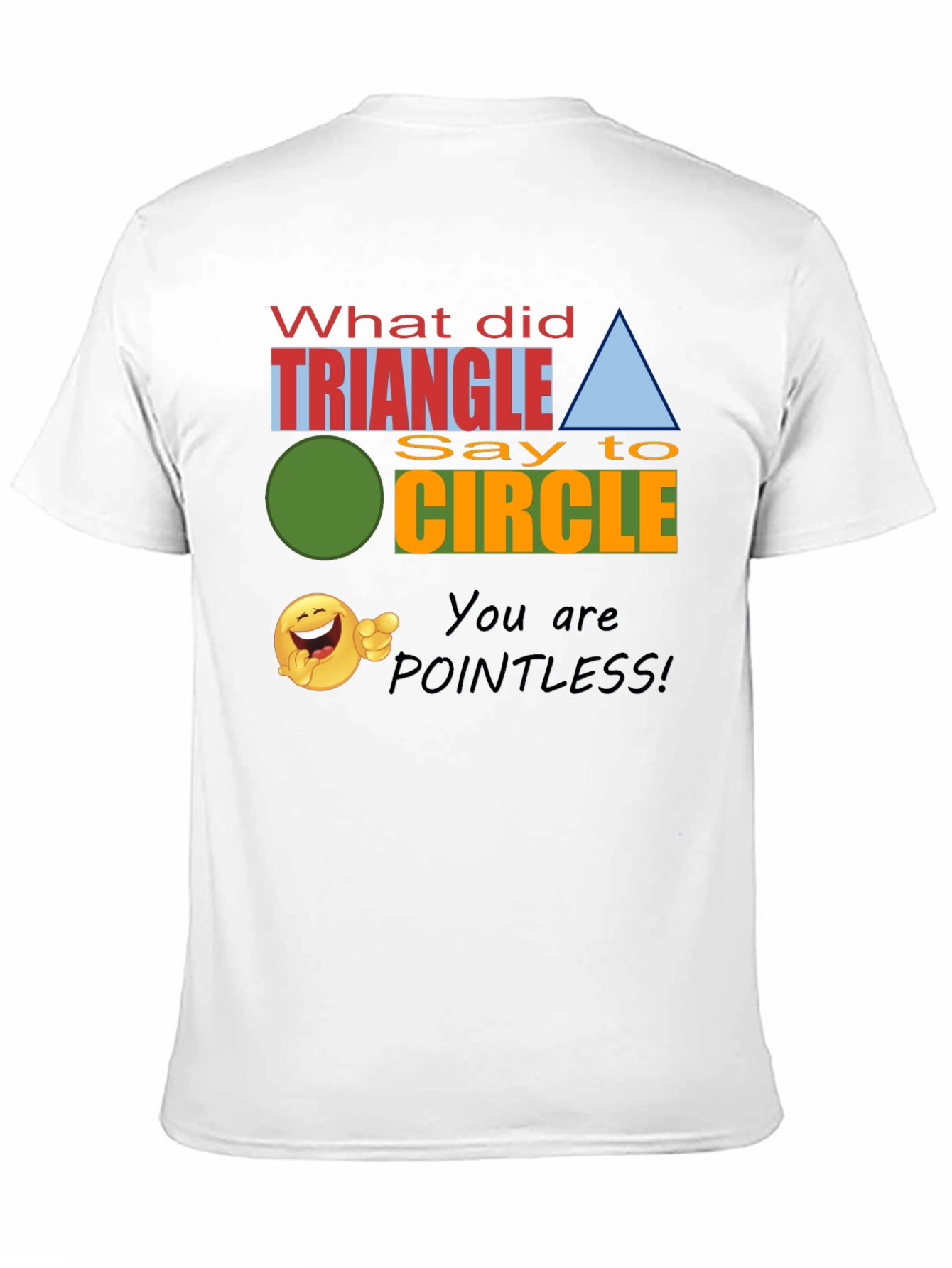Funny Geometry Joke T-Shirt - Triangle Pointless!