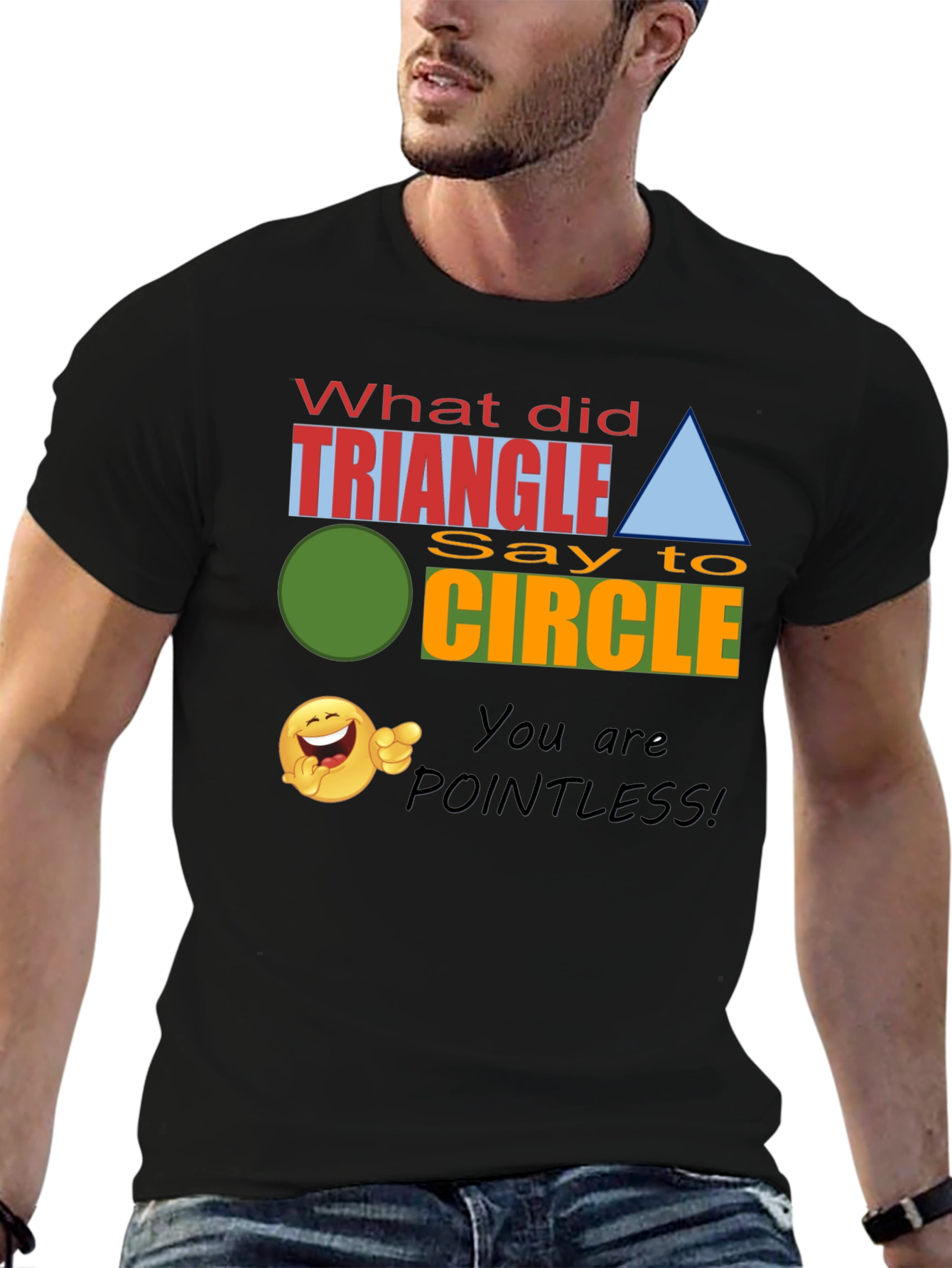Funny Geometry Joke T-Shirt - Triangle Pointless!