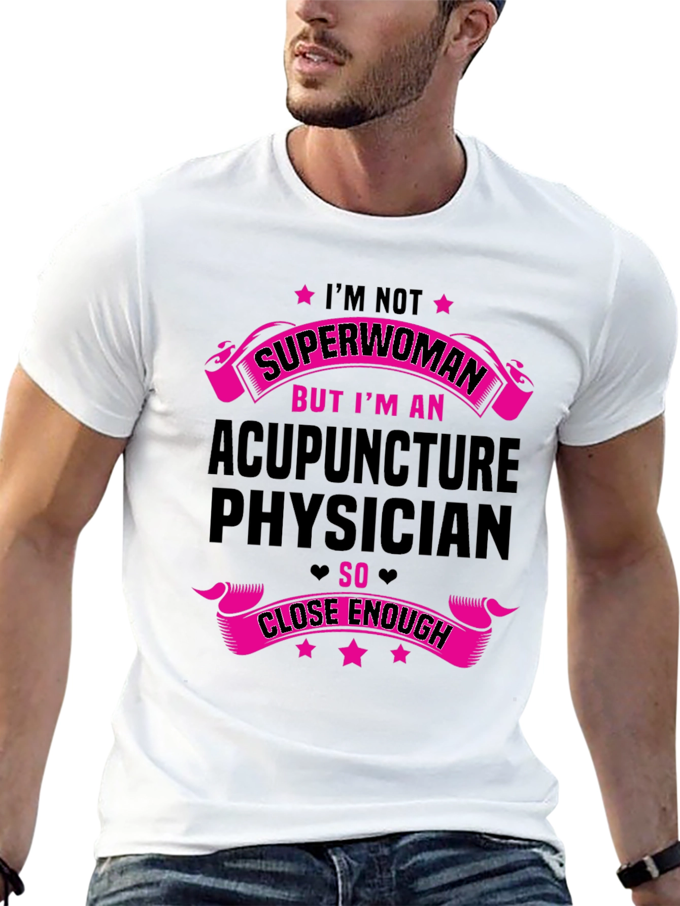 Acupuncture Physician Superwoman Graphic Tee