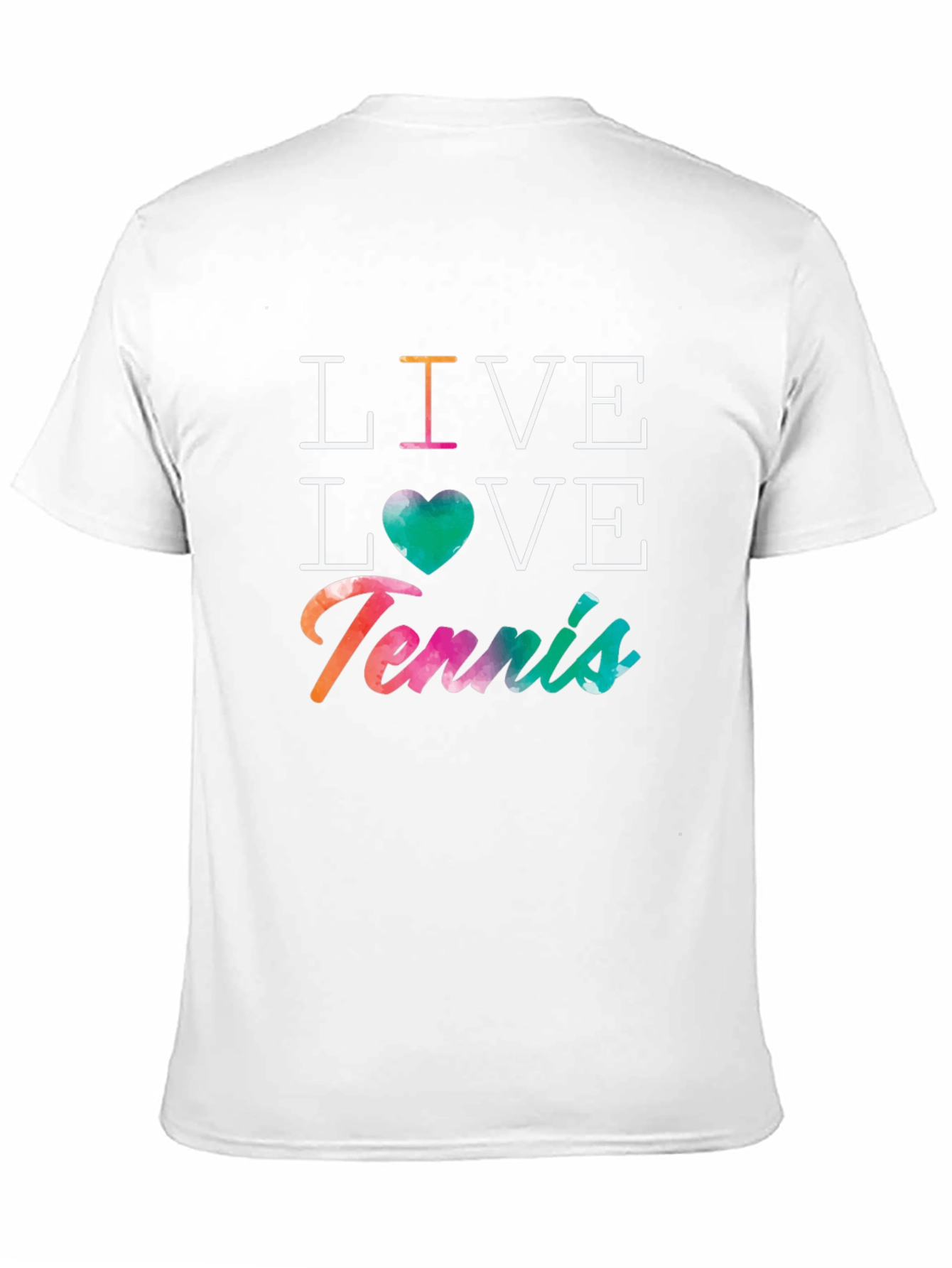 Live Love Tennis Graphic Tee - Mens Black T-Shirt