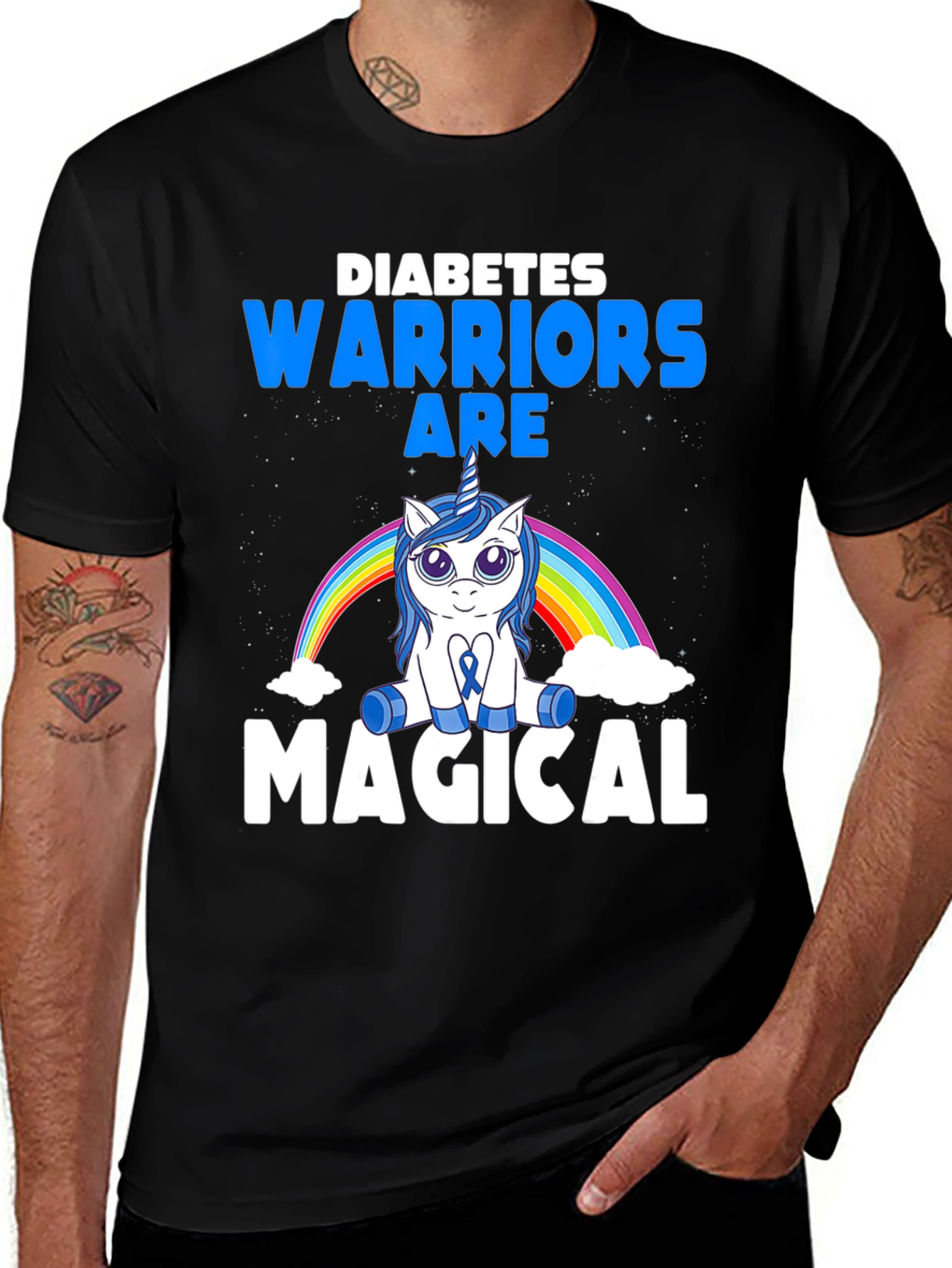 Diabetes Warrior Magical Unicorn T-Shirt