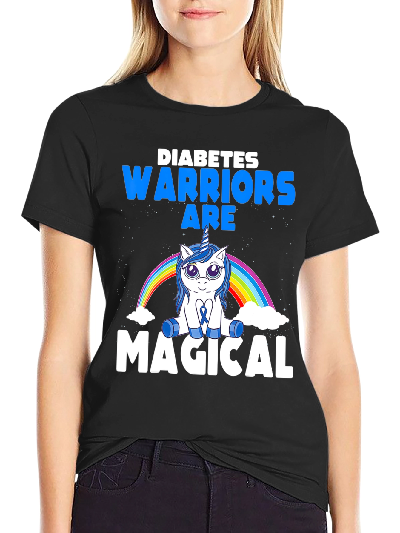 Diabetes Warrior Magical Unicorn T-Shirt