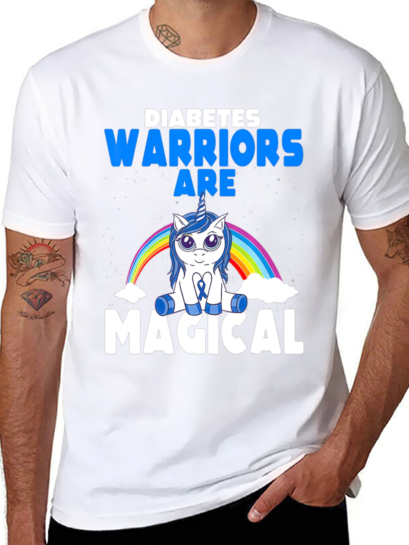 Diabetes Warrior Magical Unicorn T-Shirt