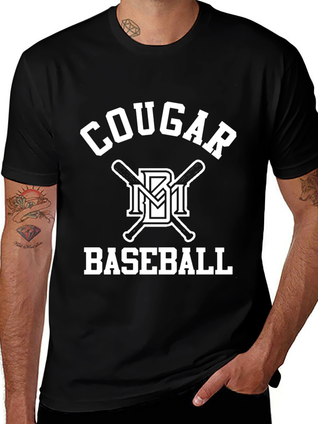 Cougar Baseball Graphic T-Shirt