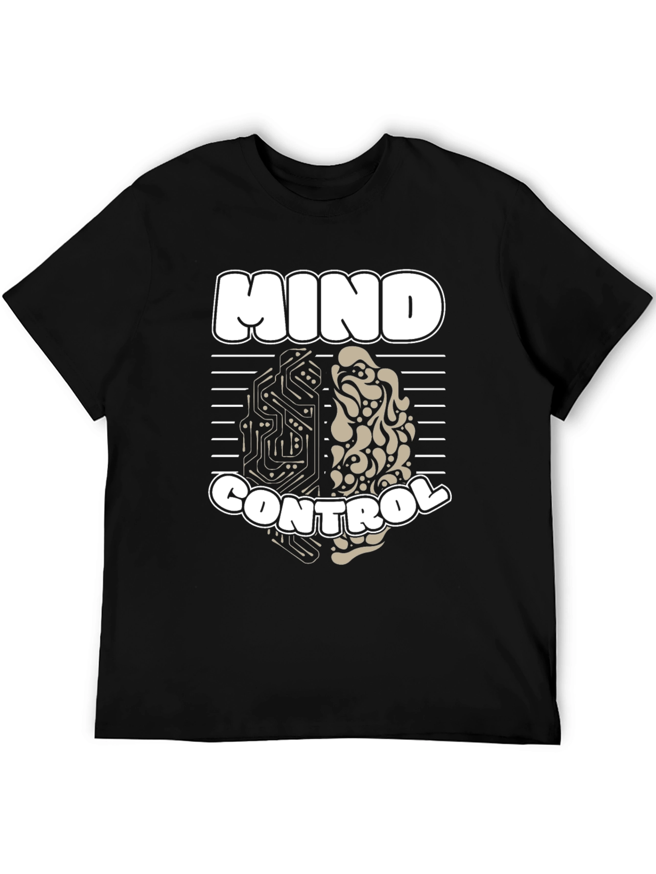 Mind Control T-Shirt - Brain Design Graphic Tee