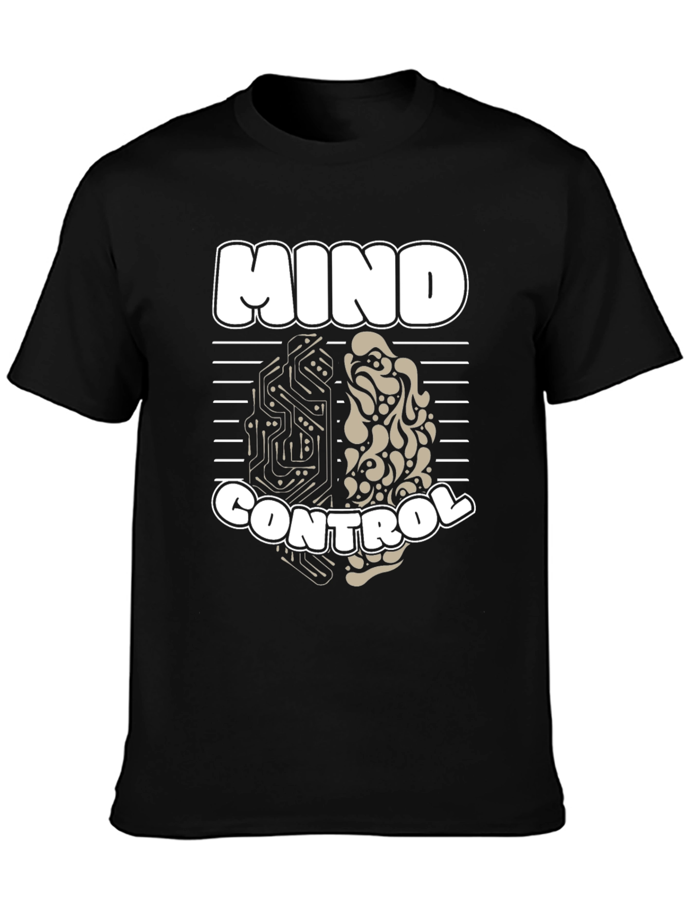 Mind Control T-Shirt - Brain Design Graphic Tee