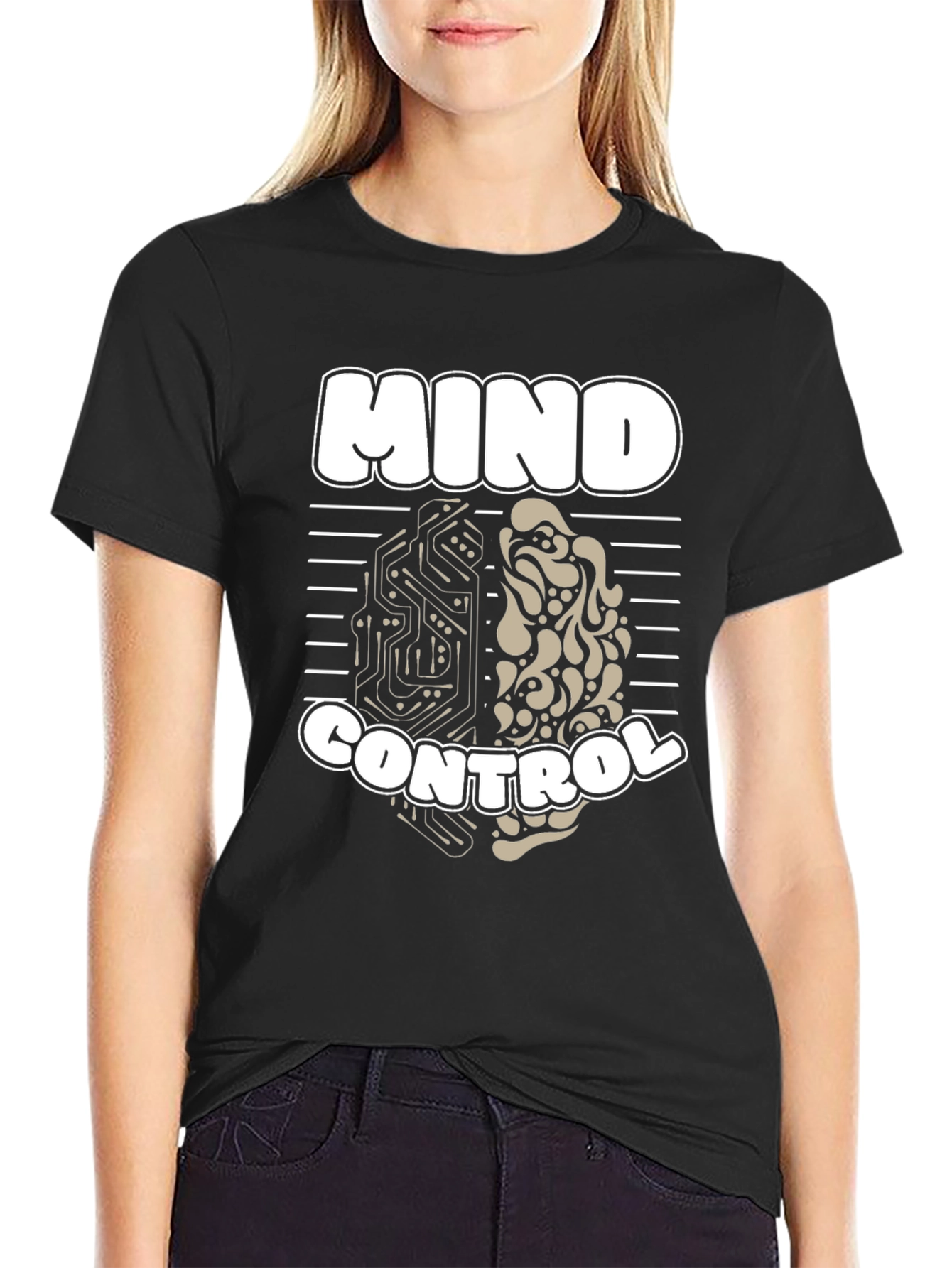 Mind Control T-Shirt - Brain Design Graphic Tee