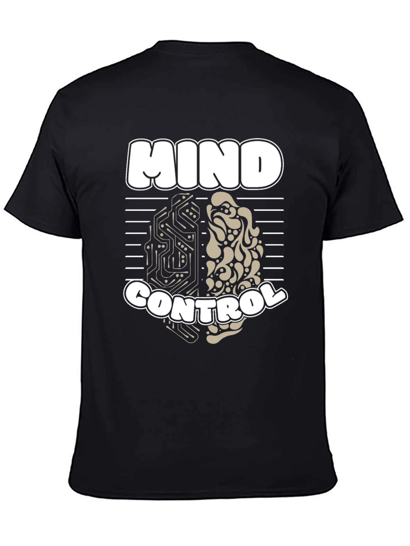 Mind Control T-Shirt - Brain Design Graphic Tee