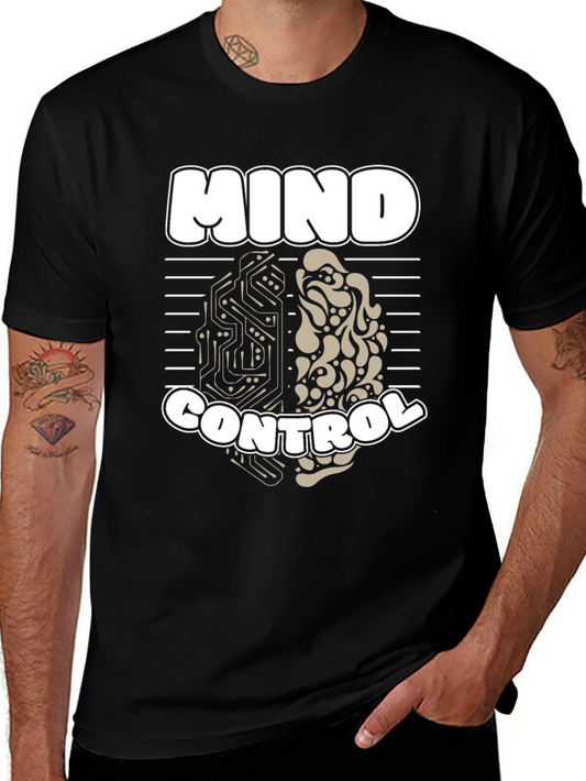 Mind Control T-Shirt - Brain Design Graphic Tee