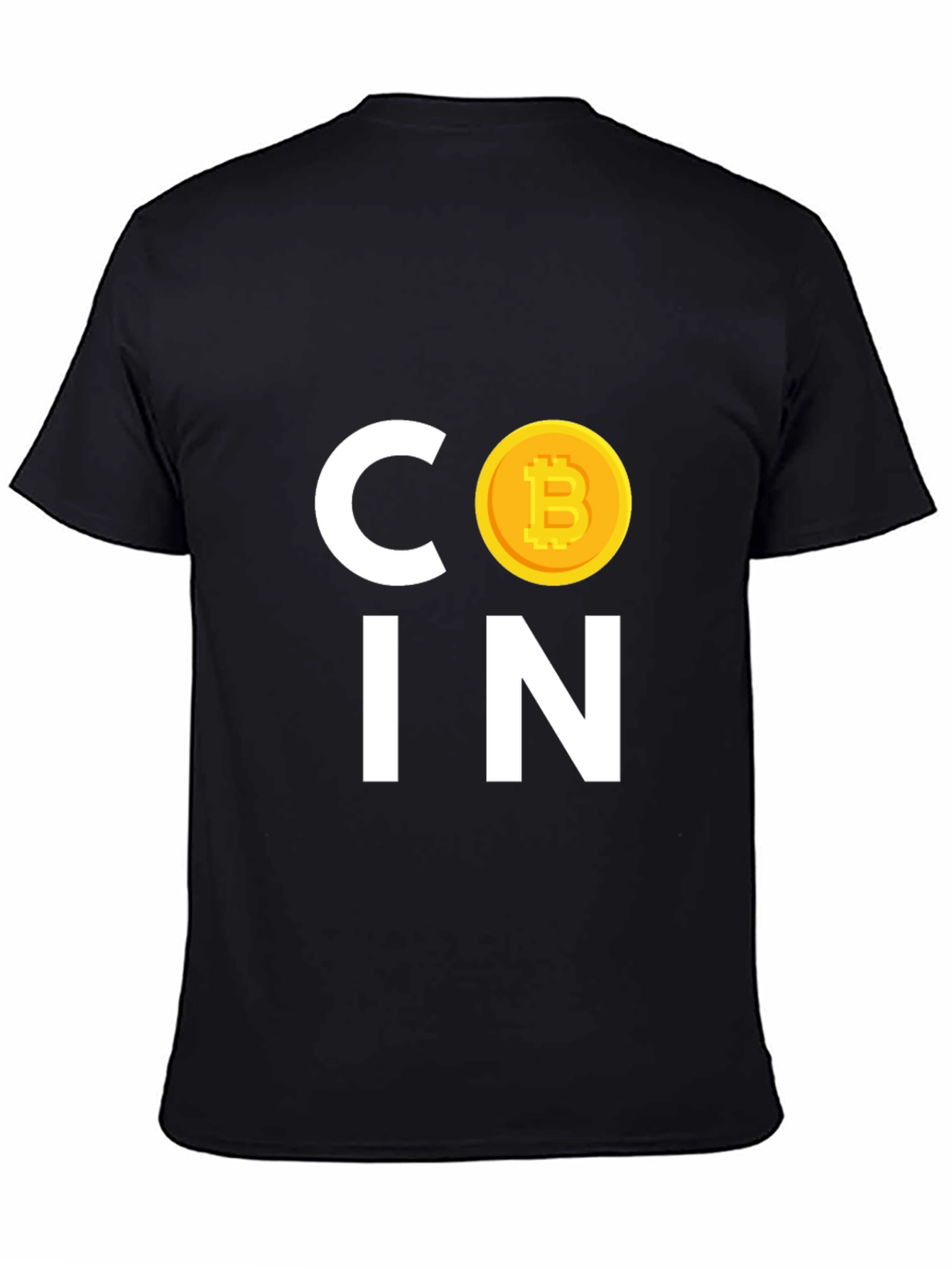 Bitcoin COIN Graphic Tee - Crypto Currency Black T-Shirt