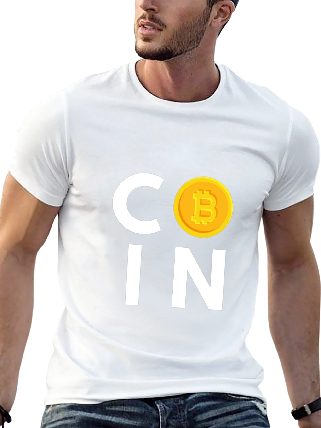 Bitcoin COIN Graphic Tee - Crypto Currency Black T-Shirt