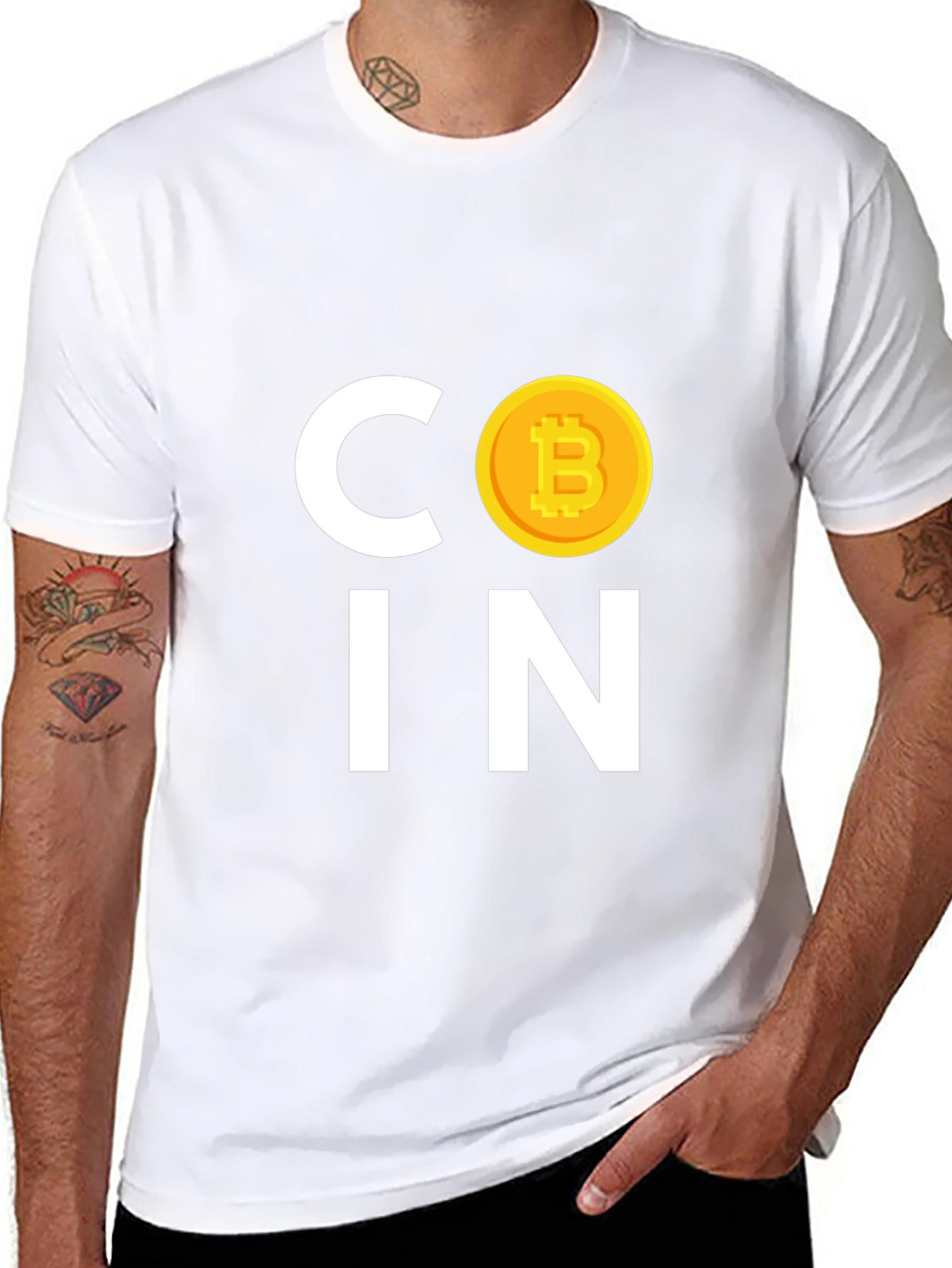 Bitcoin COIN Graphic Tee - Crypto Currency Black T-Shirt