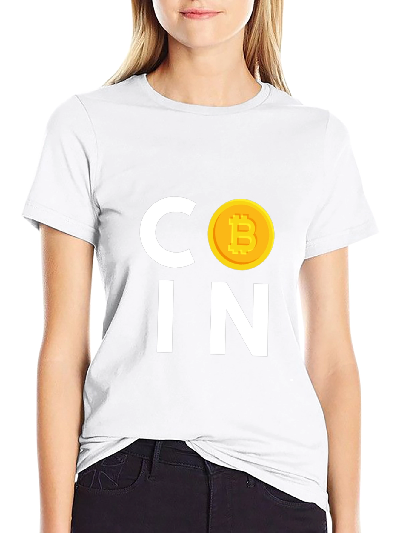 Bitcoin COIN Graphic Tee - Crypto Currency Black T-Shirt