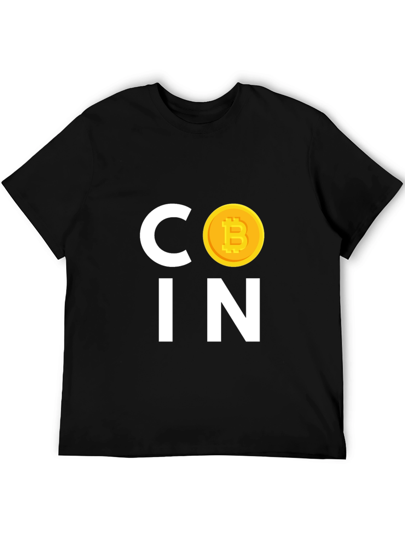 Bitcoin COIN Graphic Tee - Crypto Currency Black T-Shirt