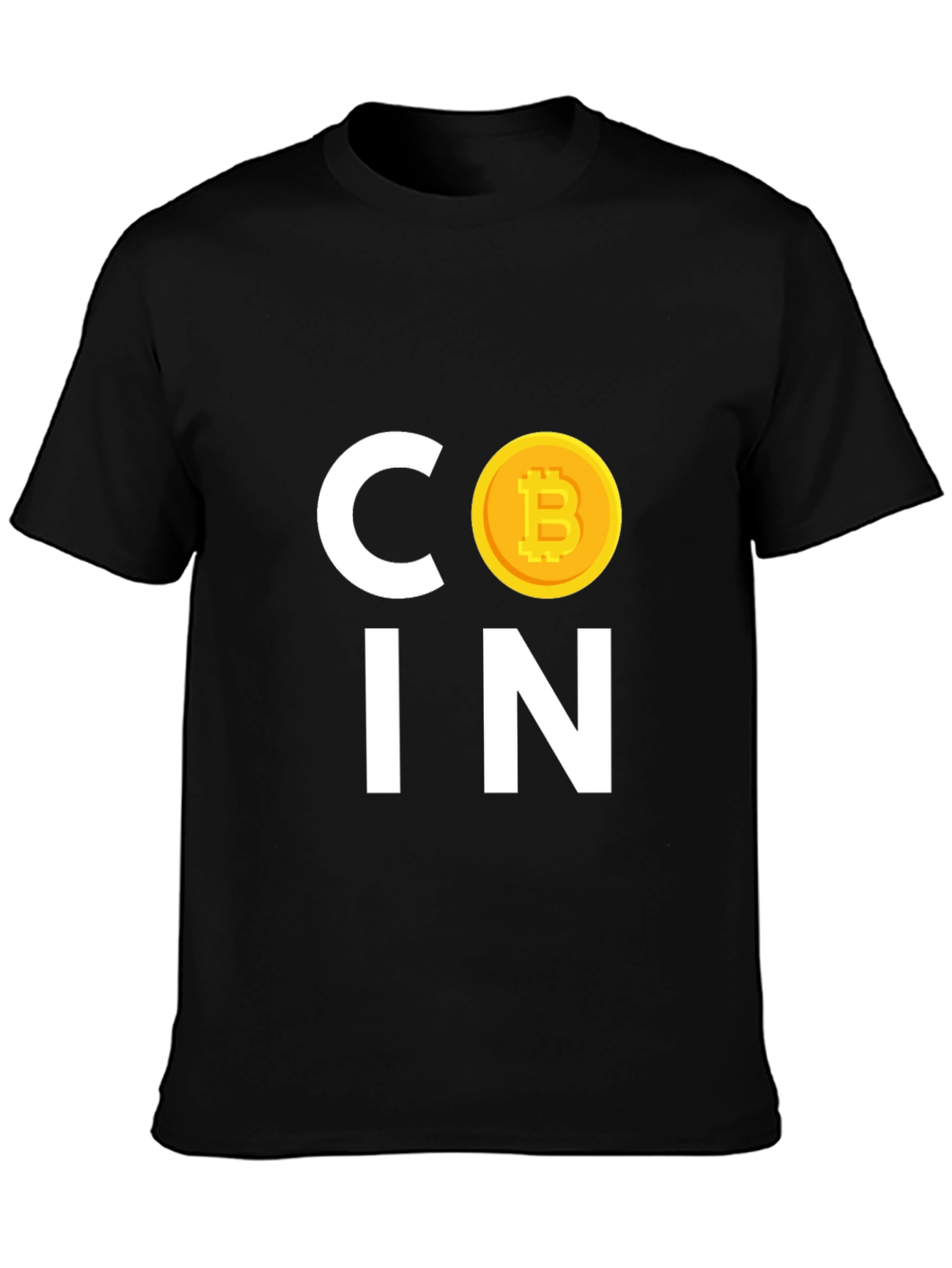 Bitcoin COIN Graphic Tee - Crypto Currency Black T-Shirt