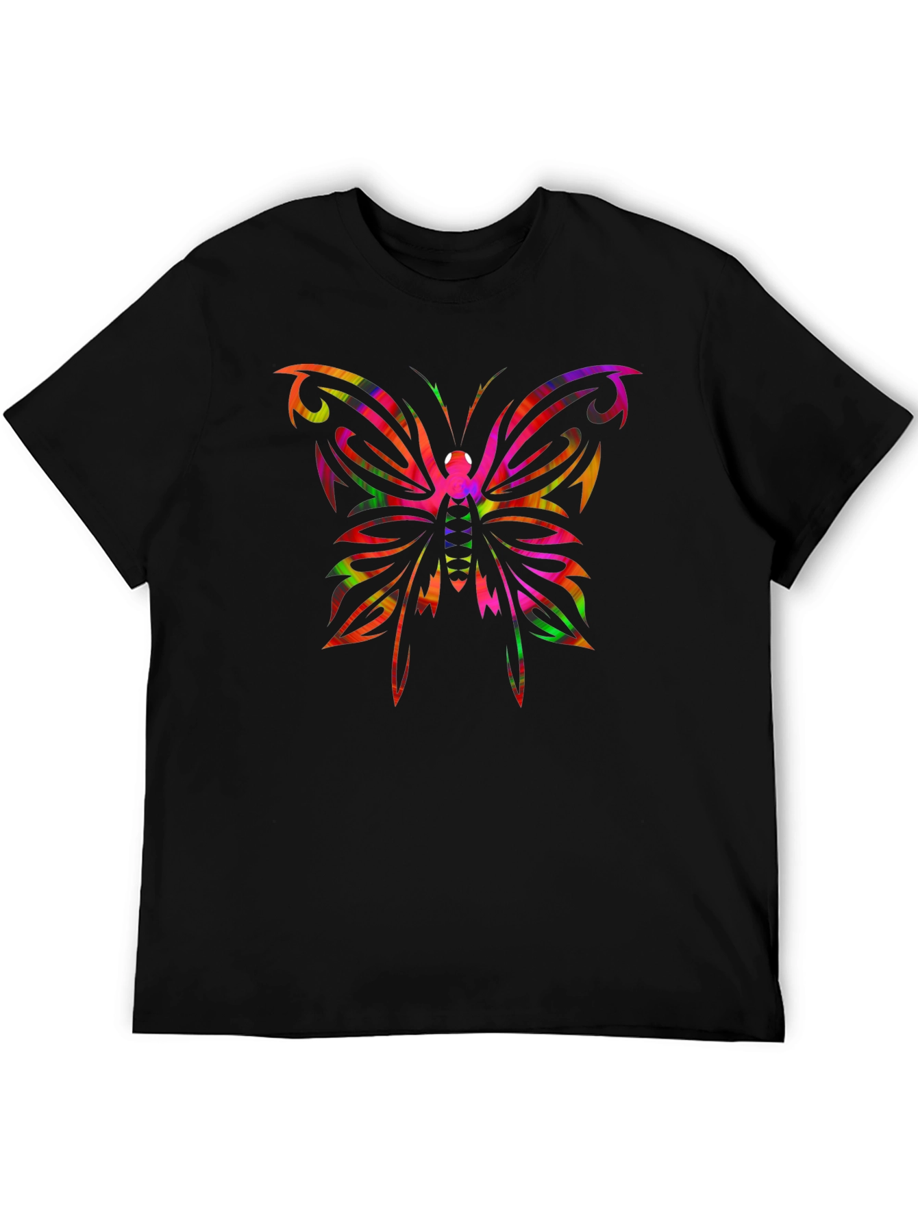 Tribal Butterfly Graphic T-Shirt