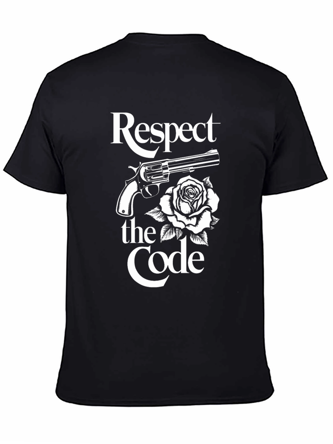 Respect the Code Gun & Rose Graphic Tee