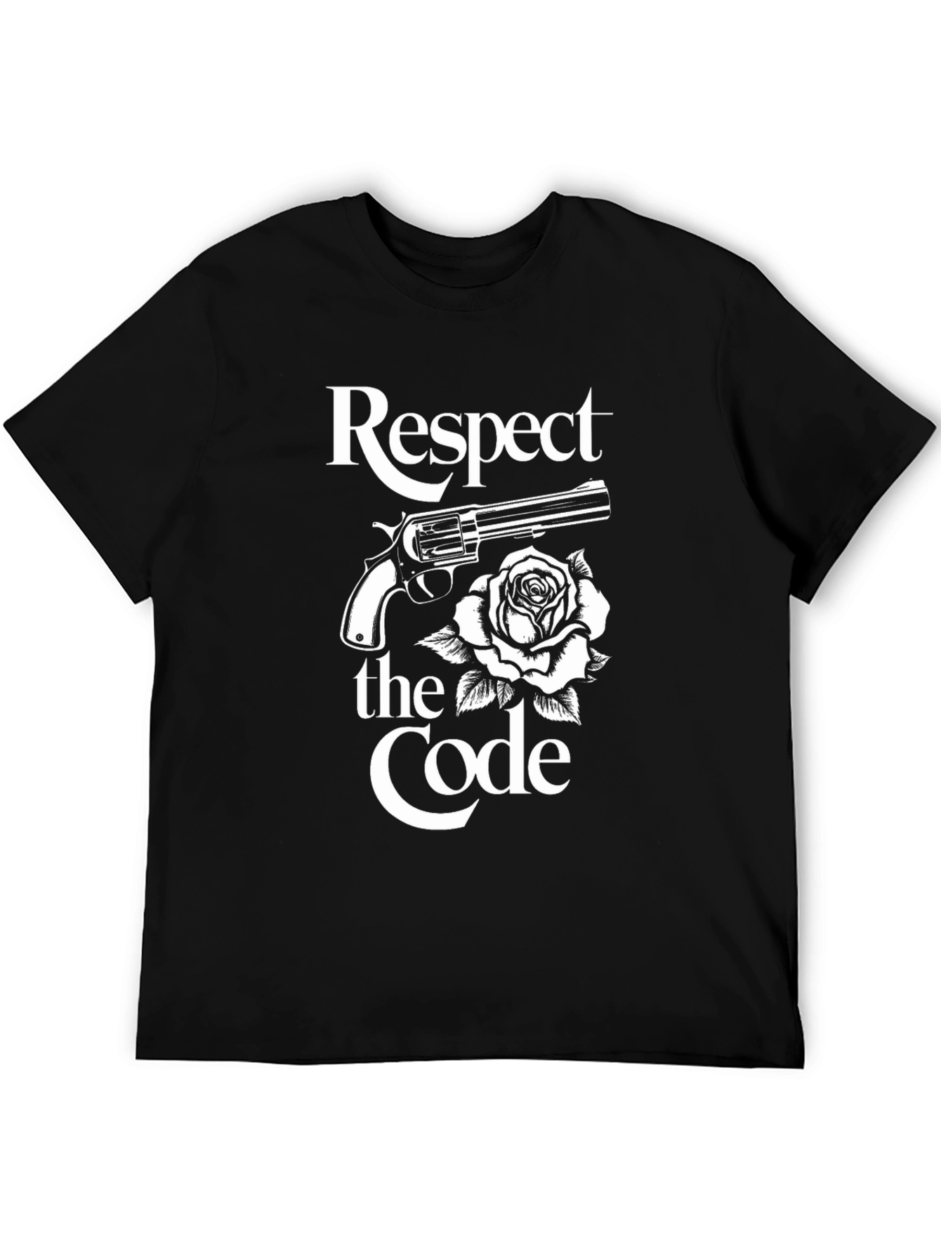 Respect the Code Gun & Rose Graphic Tee