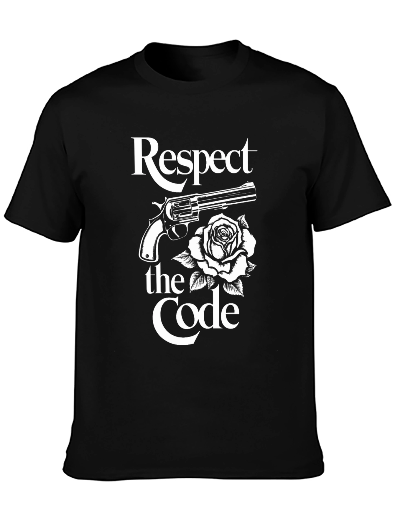 Respect the Code Gun & Rose Graphic Tee