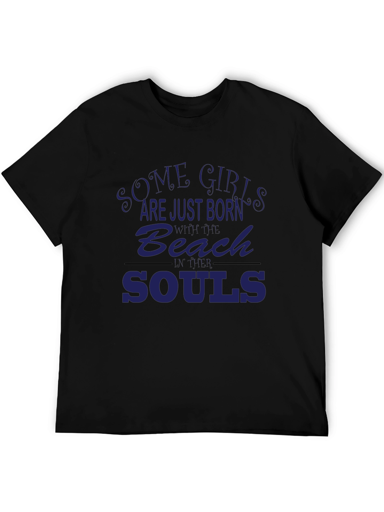 Beach Souls Graphic Tee - Black Unisex T-Shirt