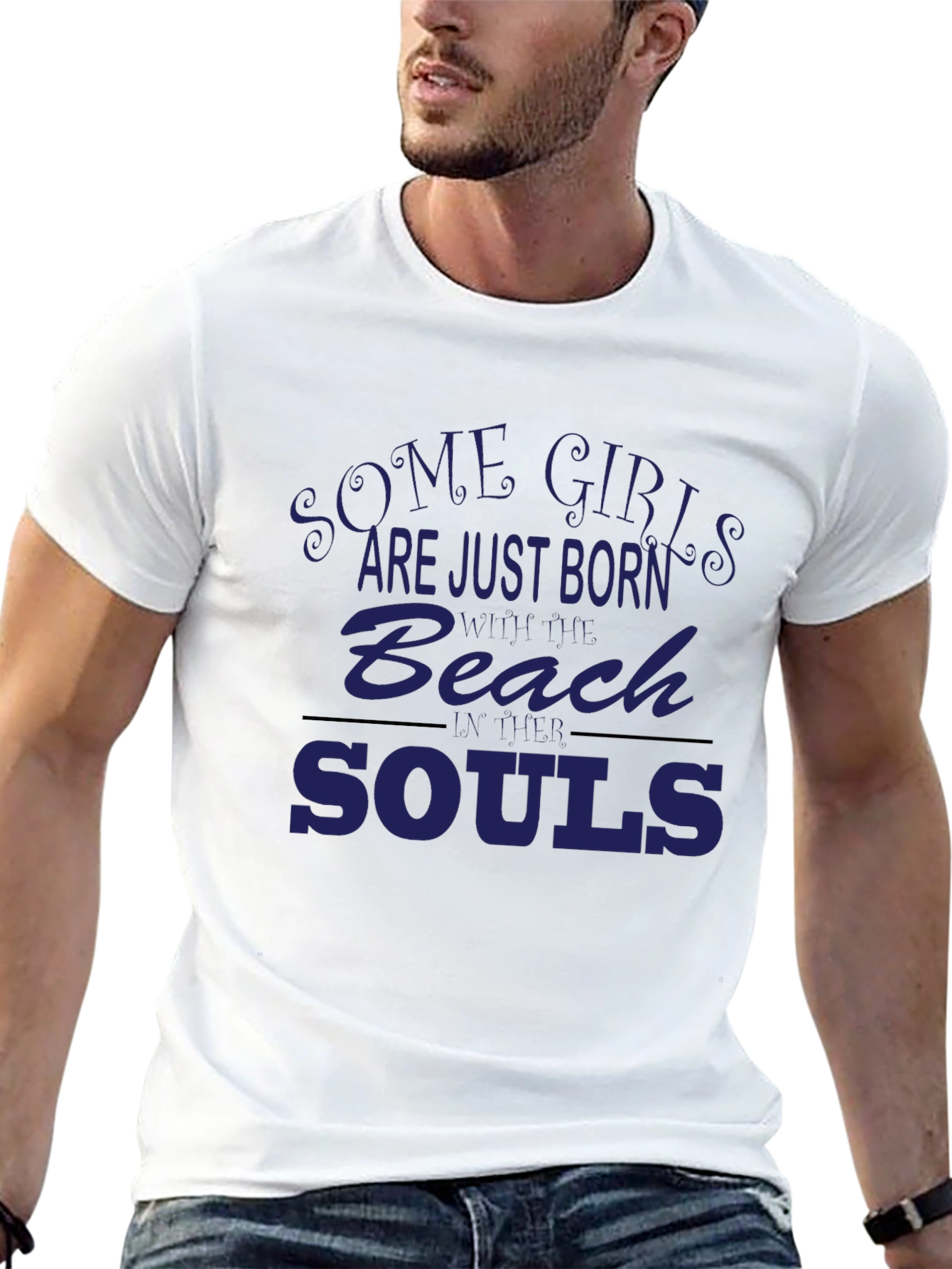 Beach Souls Graphic Tee - Black Unisex T-Shirt