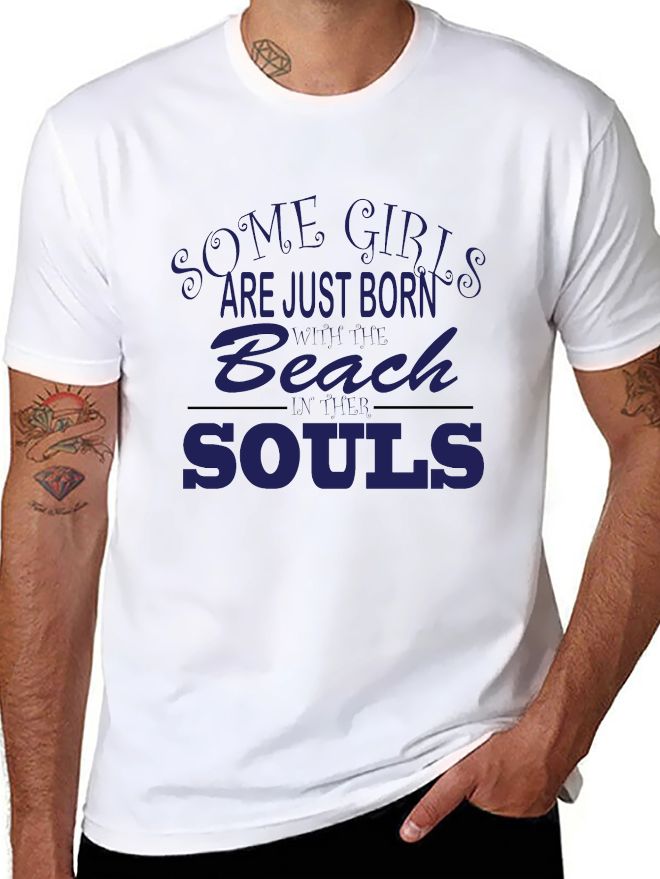 Beach Souls Graphic Tee - Black Unisex T-Shirt