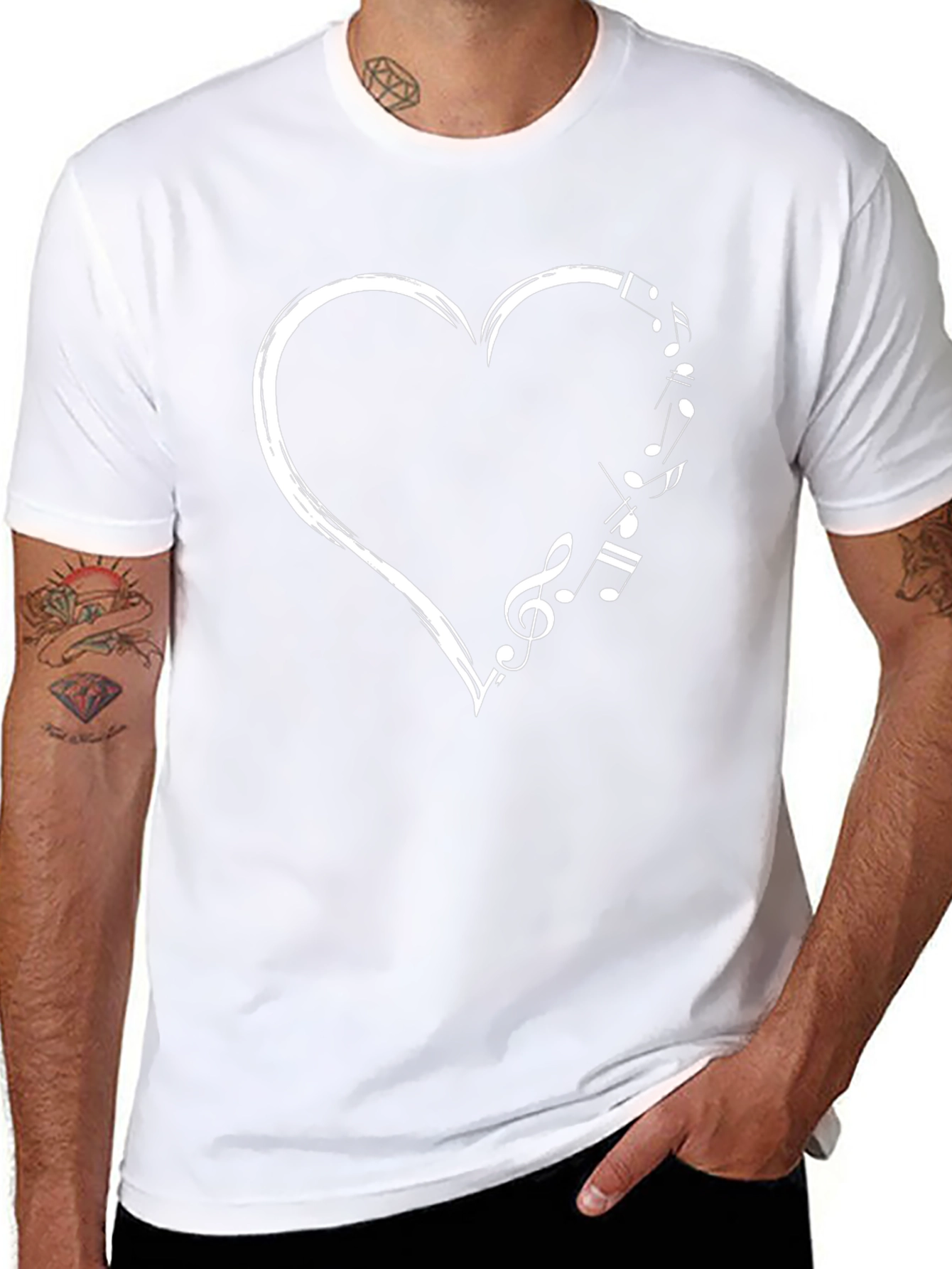 Music Heart Graphic Tee