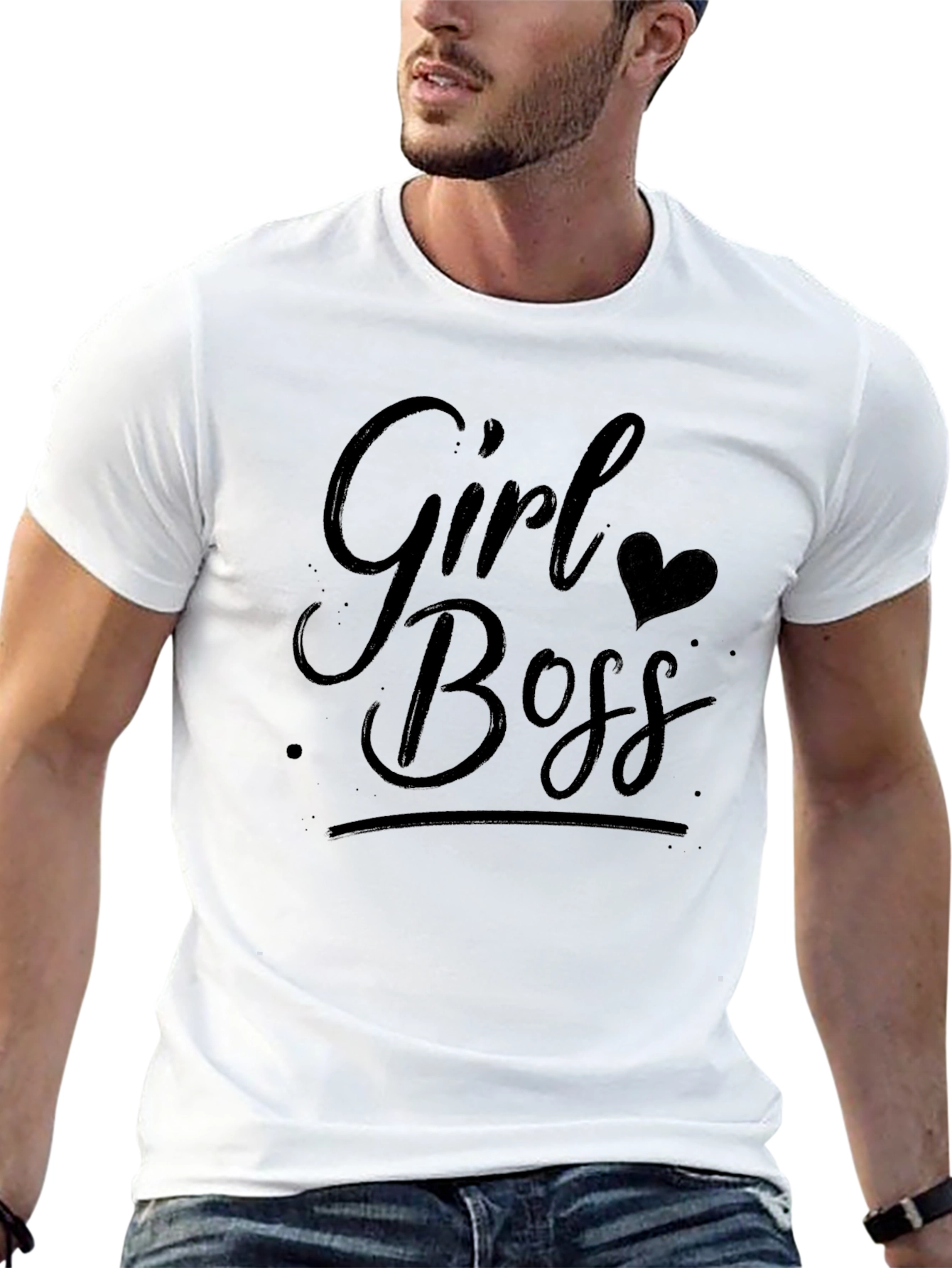 Girl Boss Graphic T-Shirt - Black Casual Tee