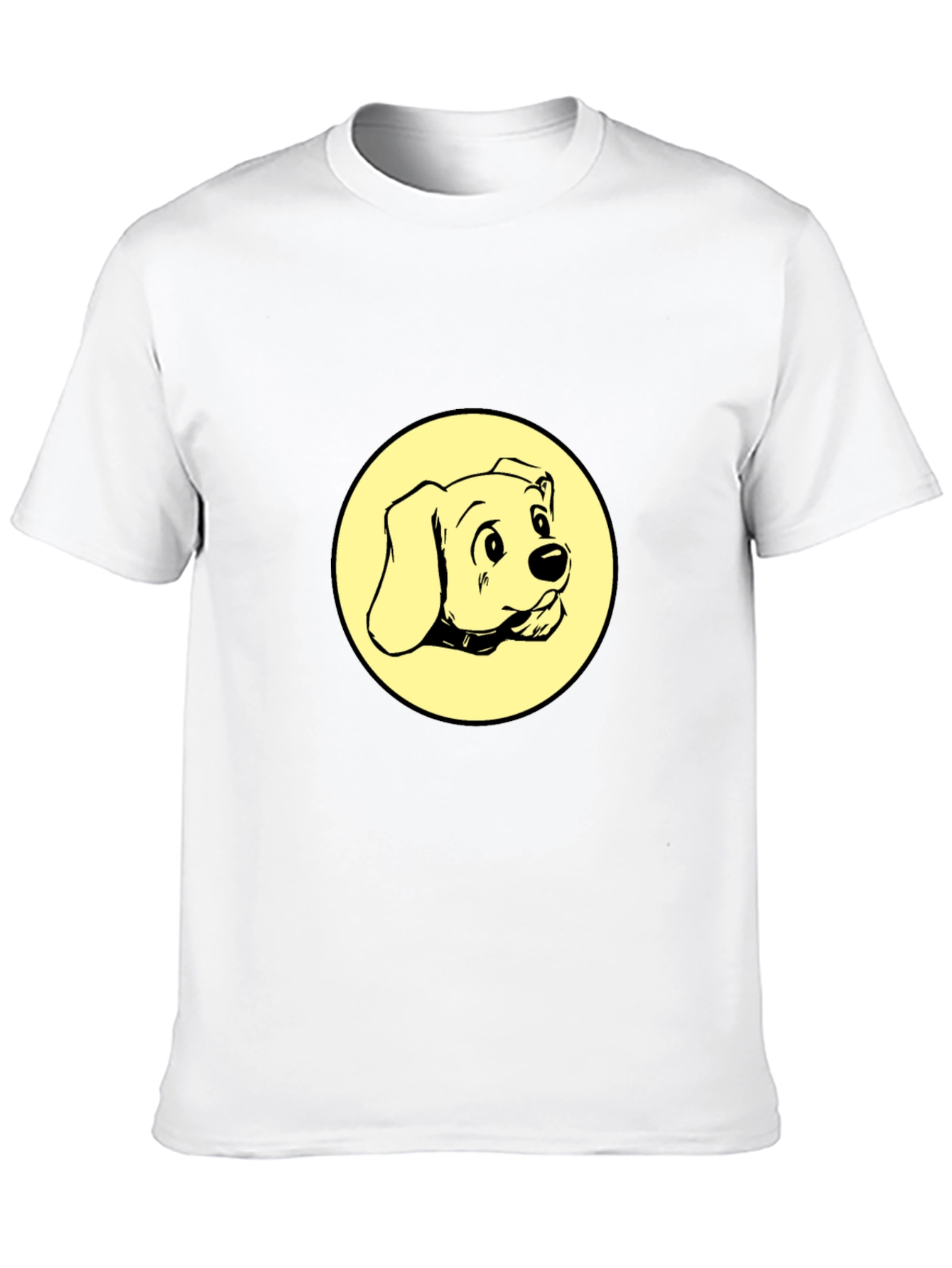 Dog Graphic Tee - Black Cotton Comfort