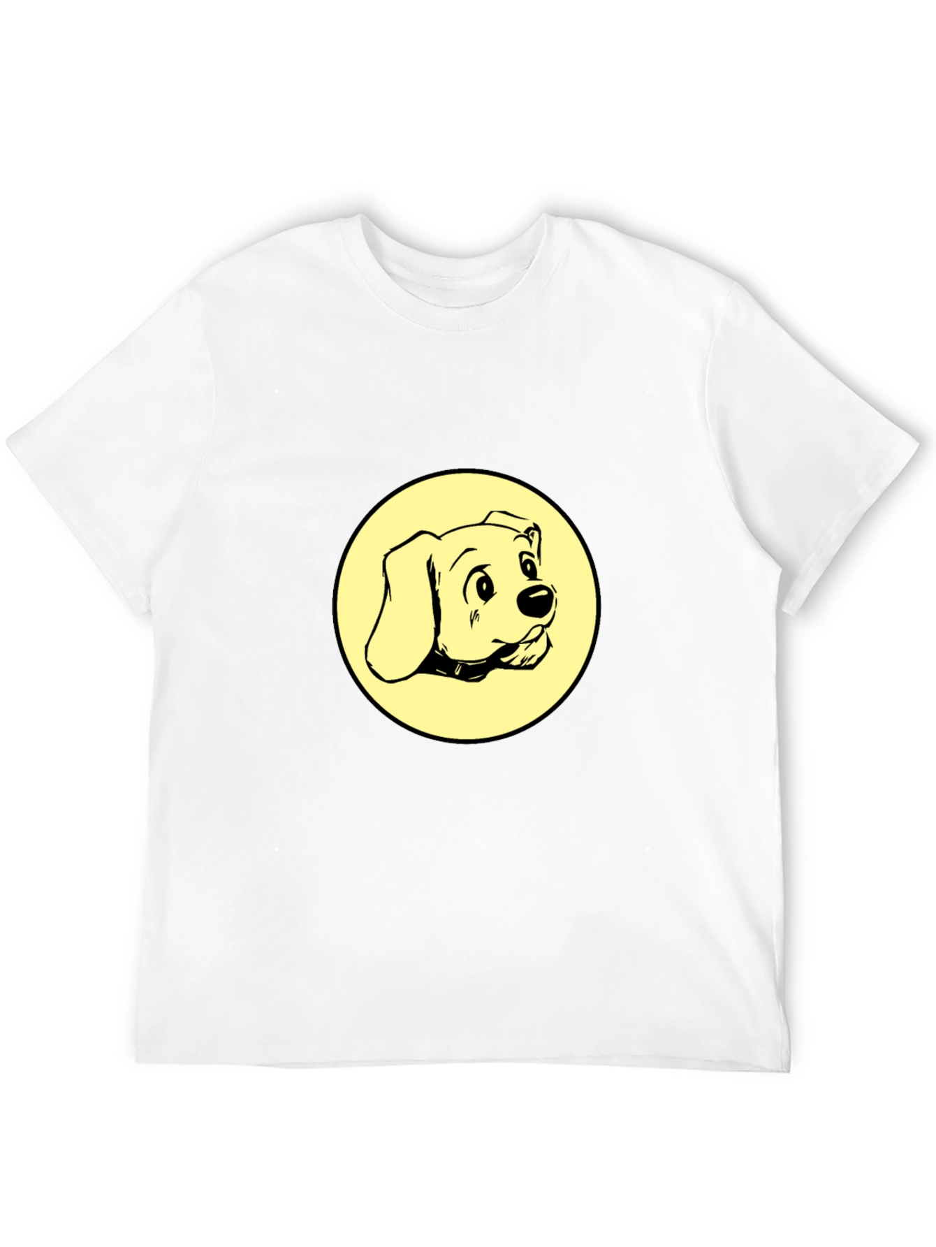 Dog Graphic Tee - Black Cotton Comfort