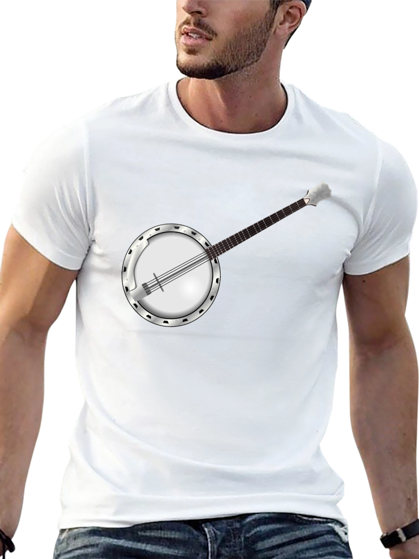 Banjo Graphic Tee - Musical Instrument T-Shirt