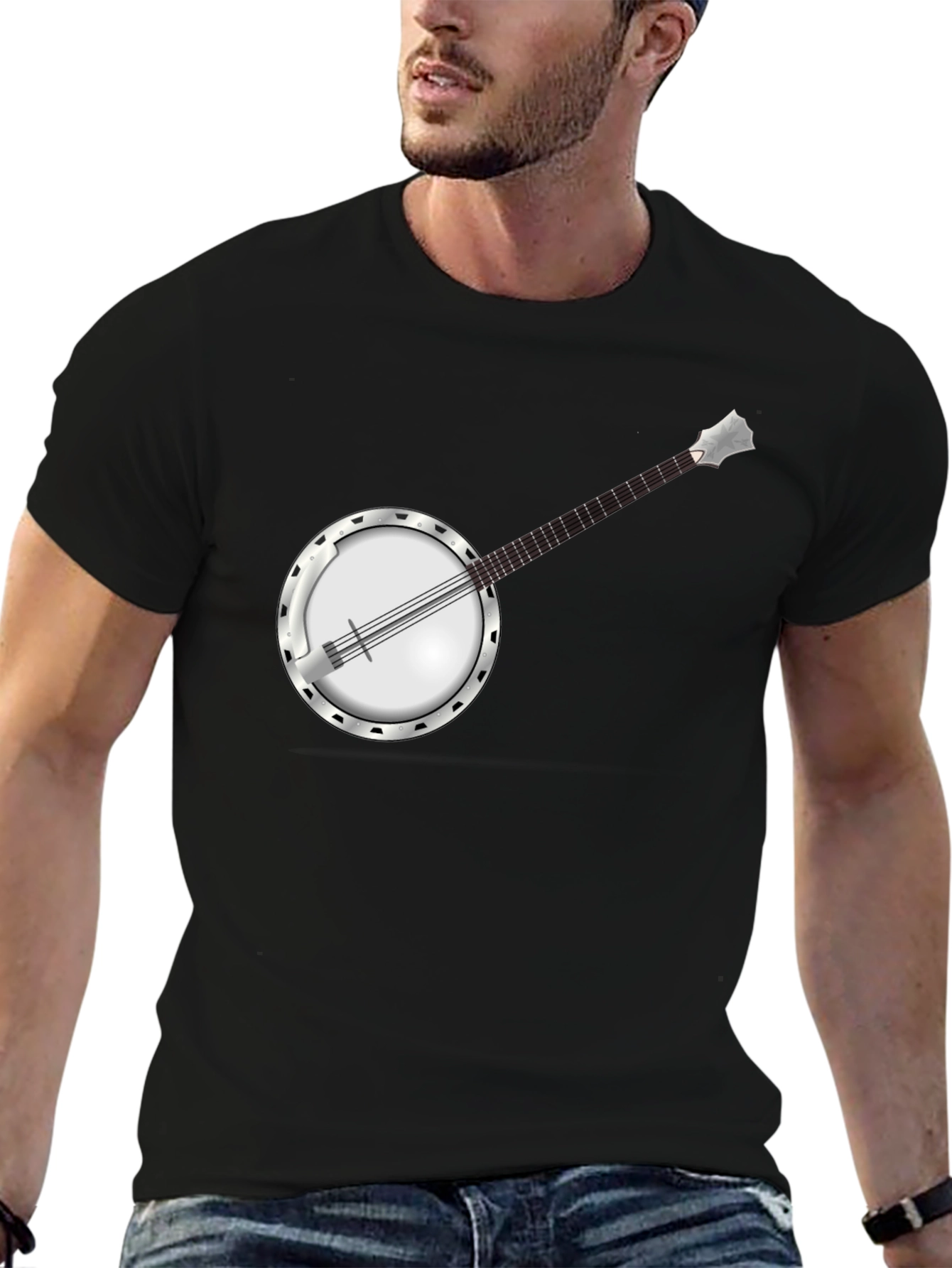 Banjo Graphic Tee - Musical Instrument T-Shirt