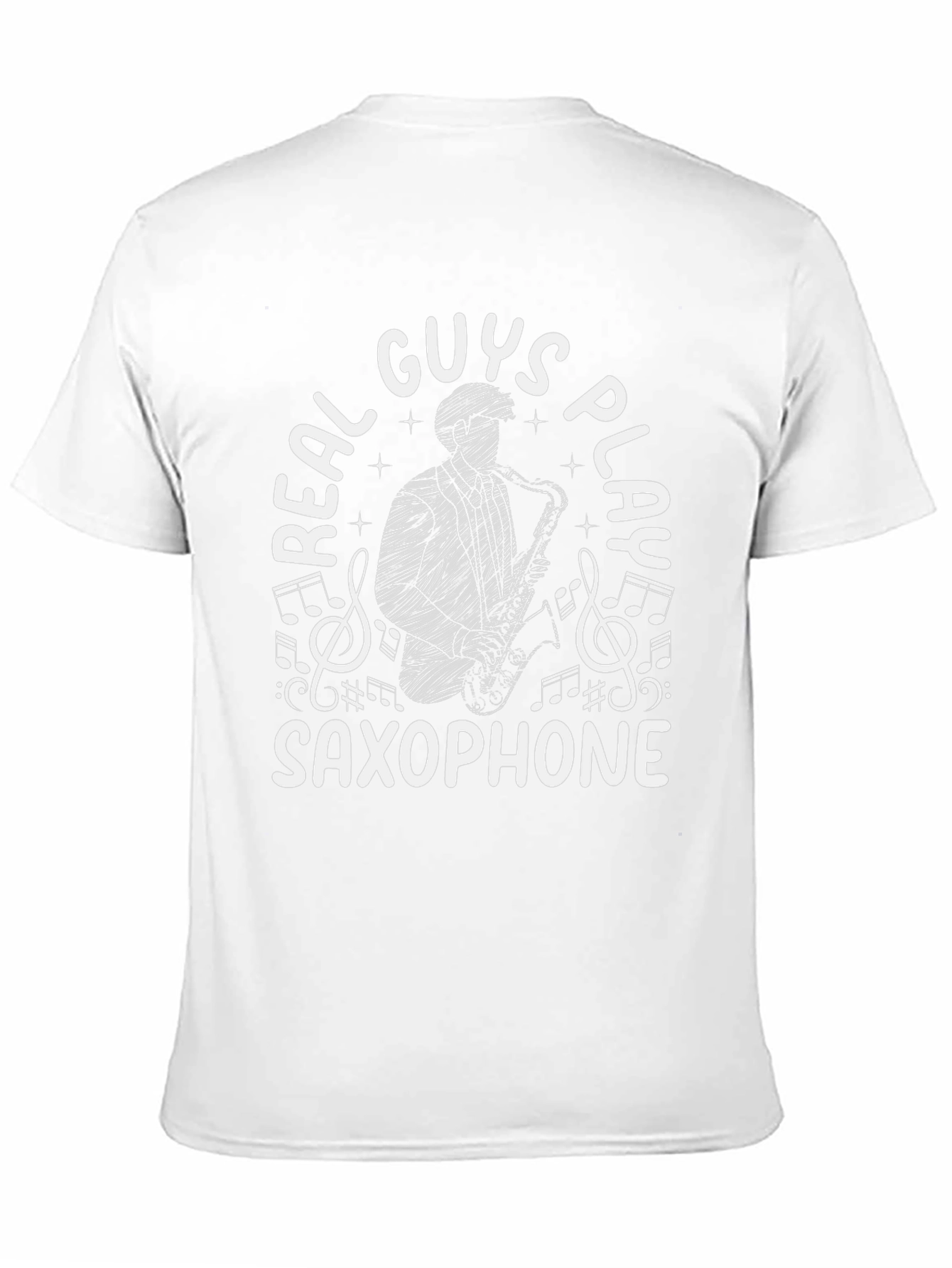 Real Guys Play Saxophone Graphic Tee
