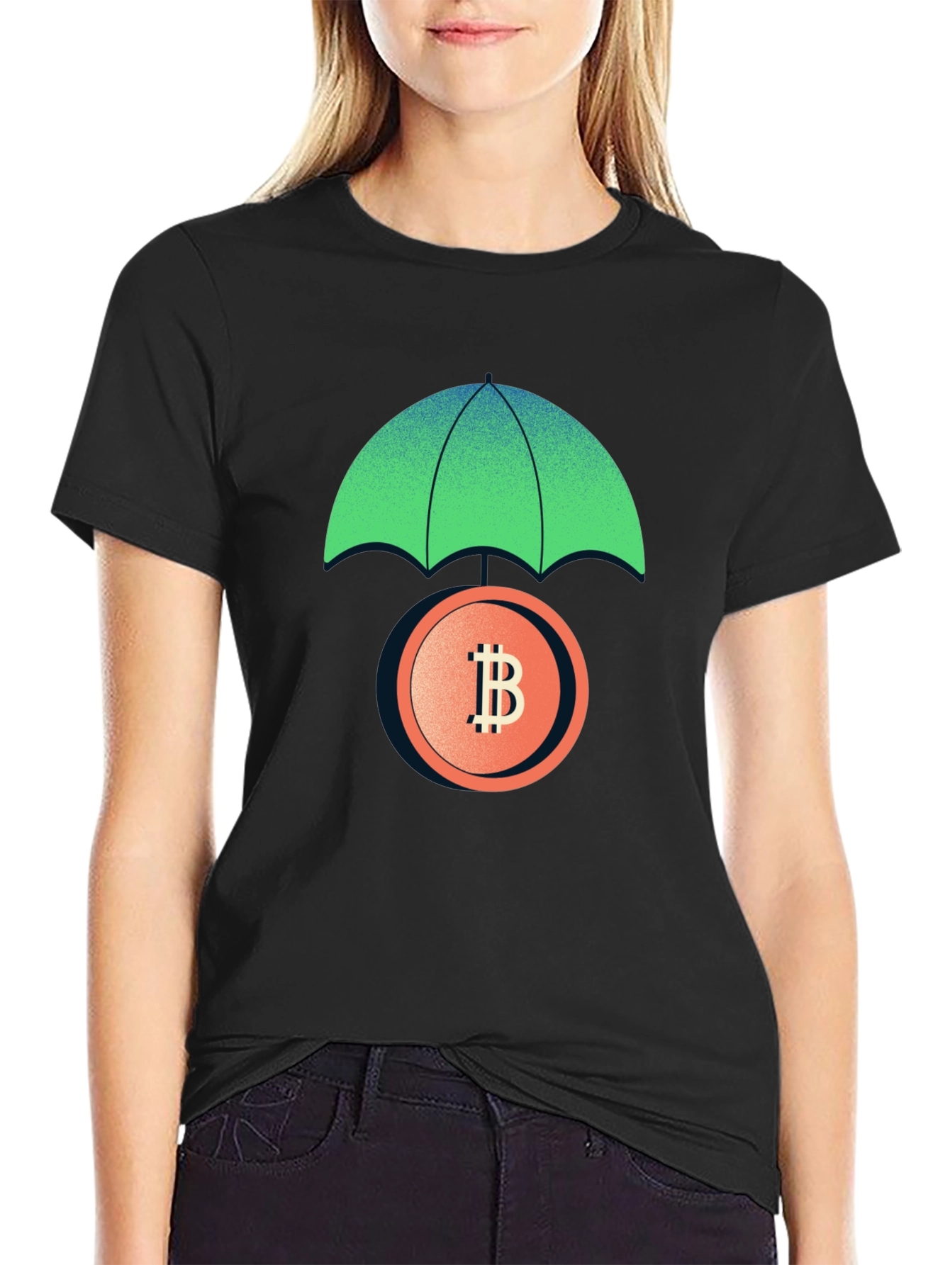 Bitcoin Protection T-Shirt - Crypto Umbrella