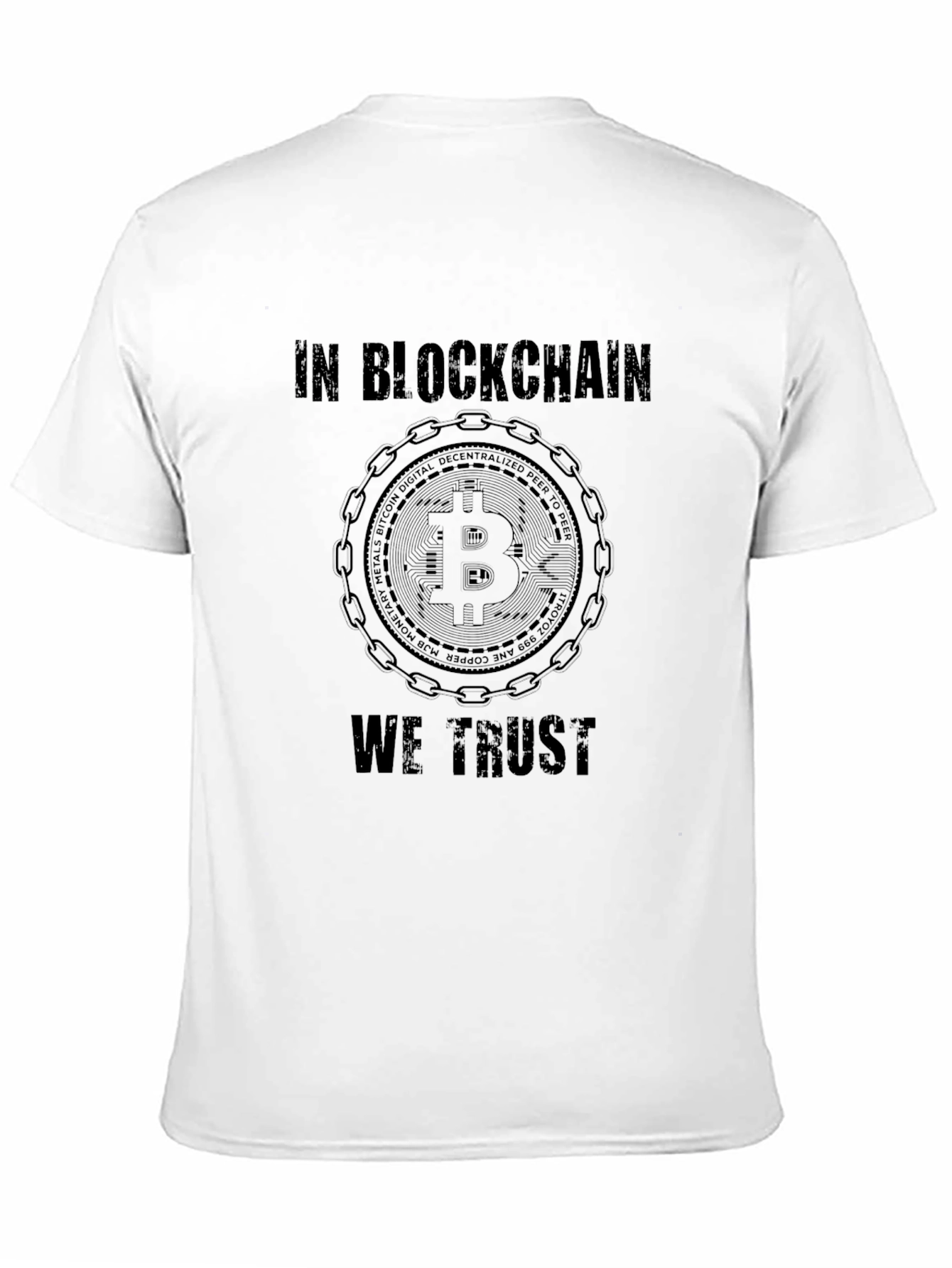 In Blockchain We Trust Black T-Shirt