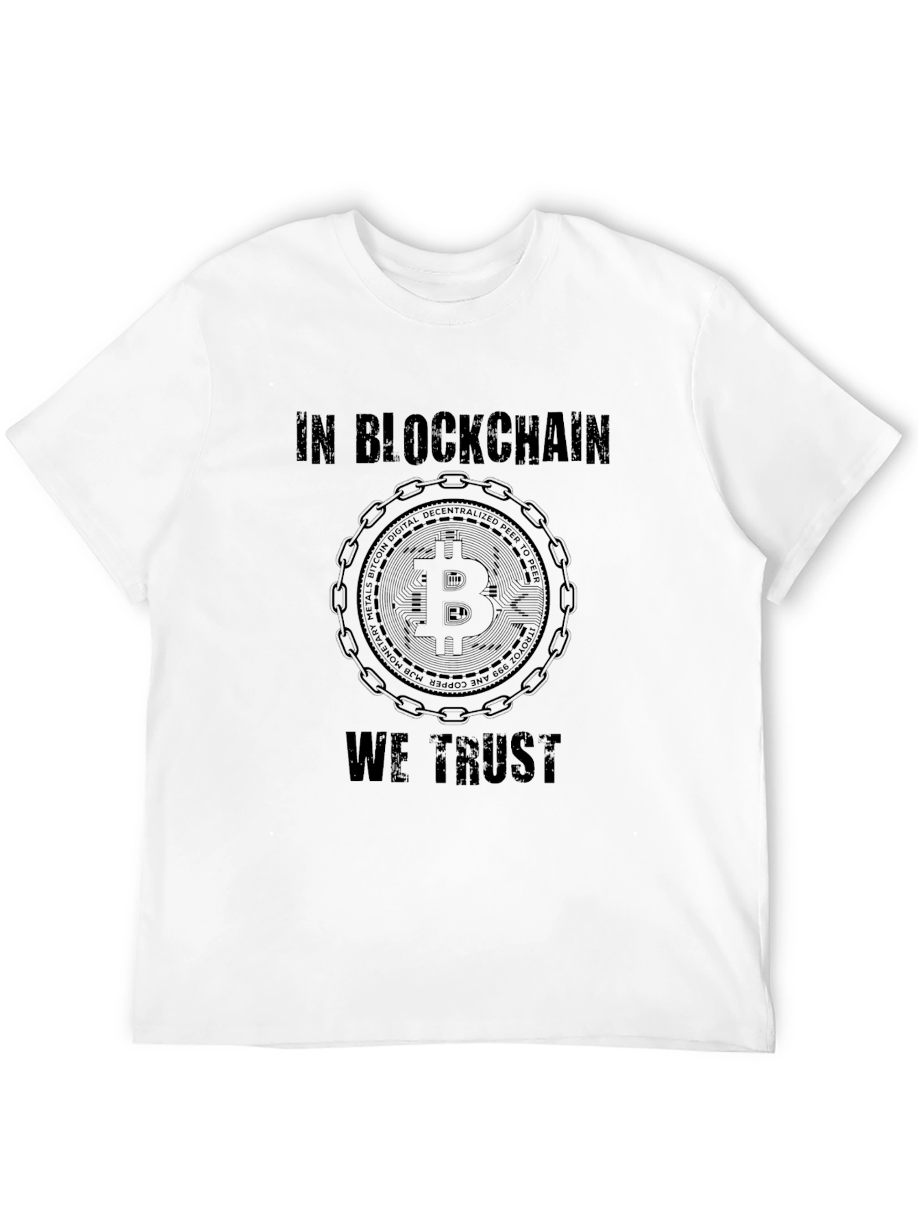 In Blockchain We Trust Black T-Shirt