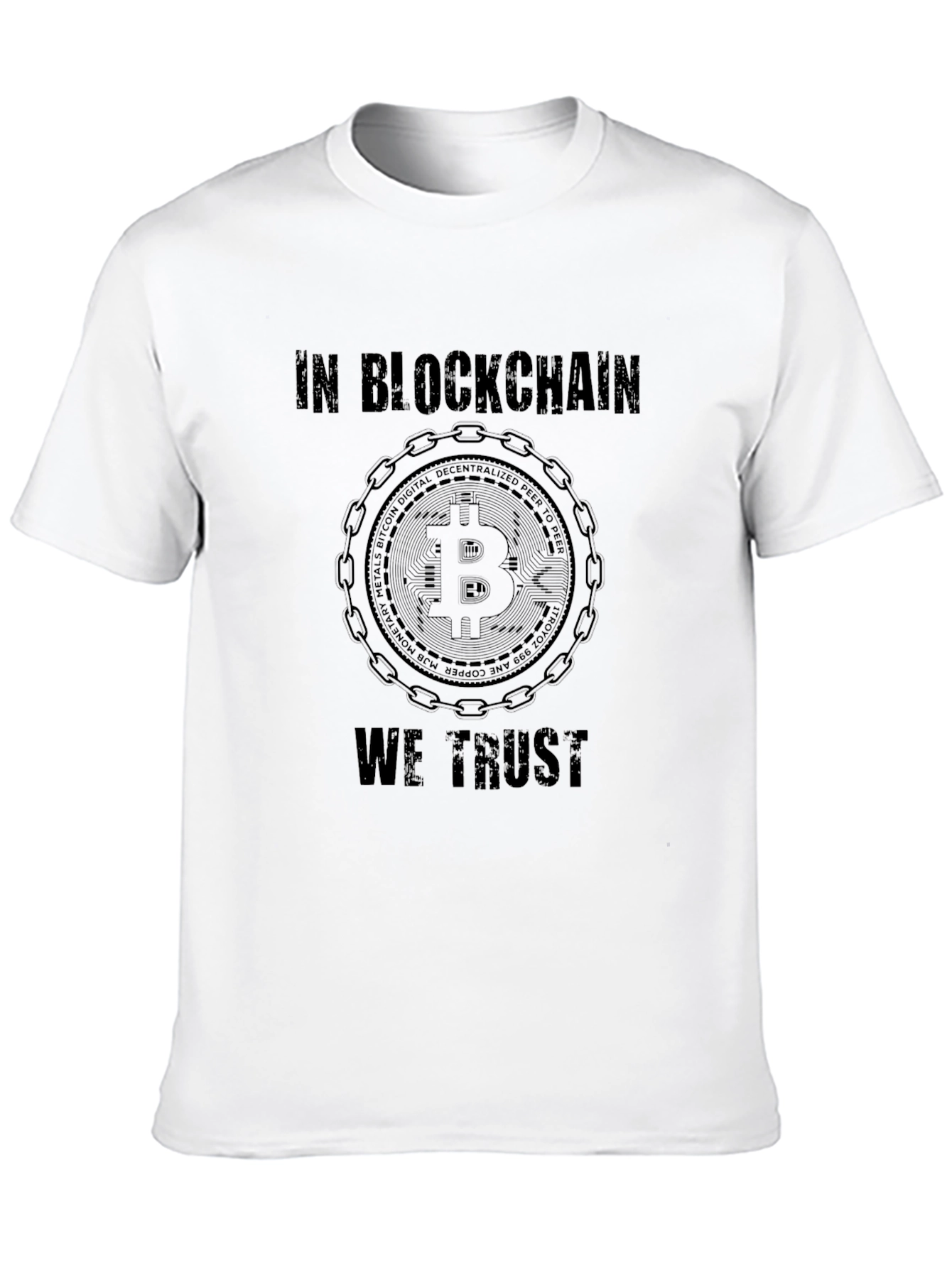 In Blockchain We Trust Black T-Shirt