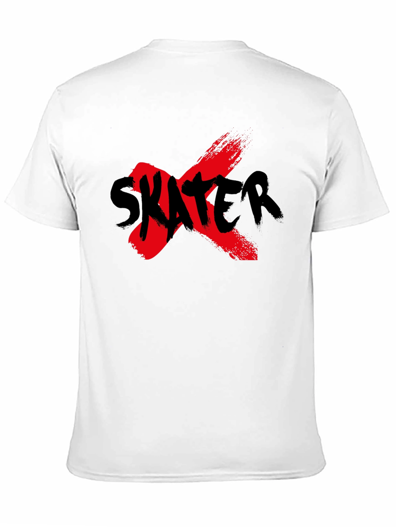 Skater Graphic Tee - Grunge Style Black T-Shirt
