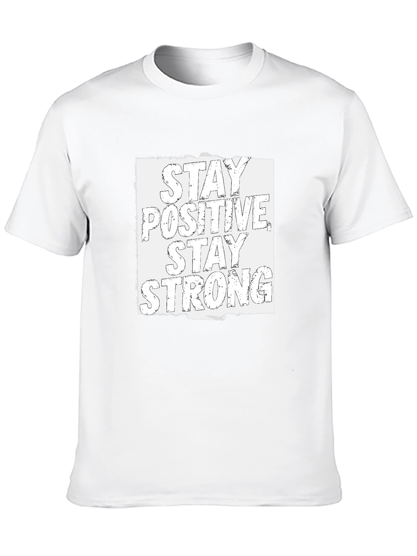 Stay Positive Stay Strong Graphic Tee - Black