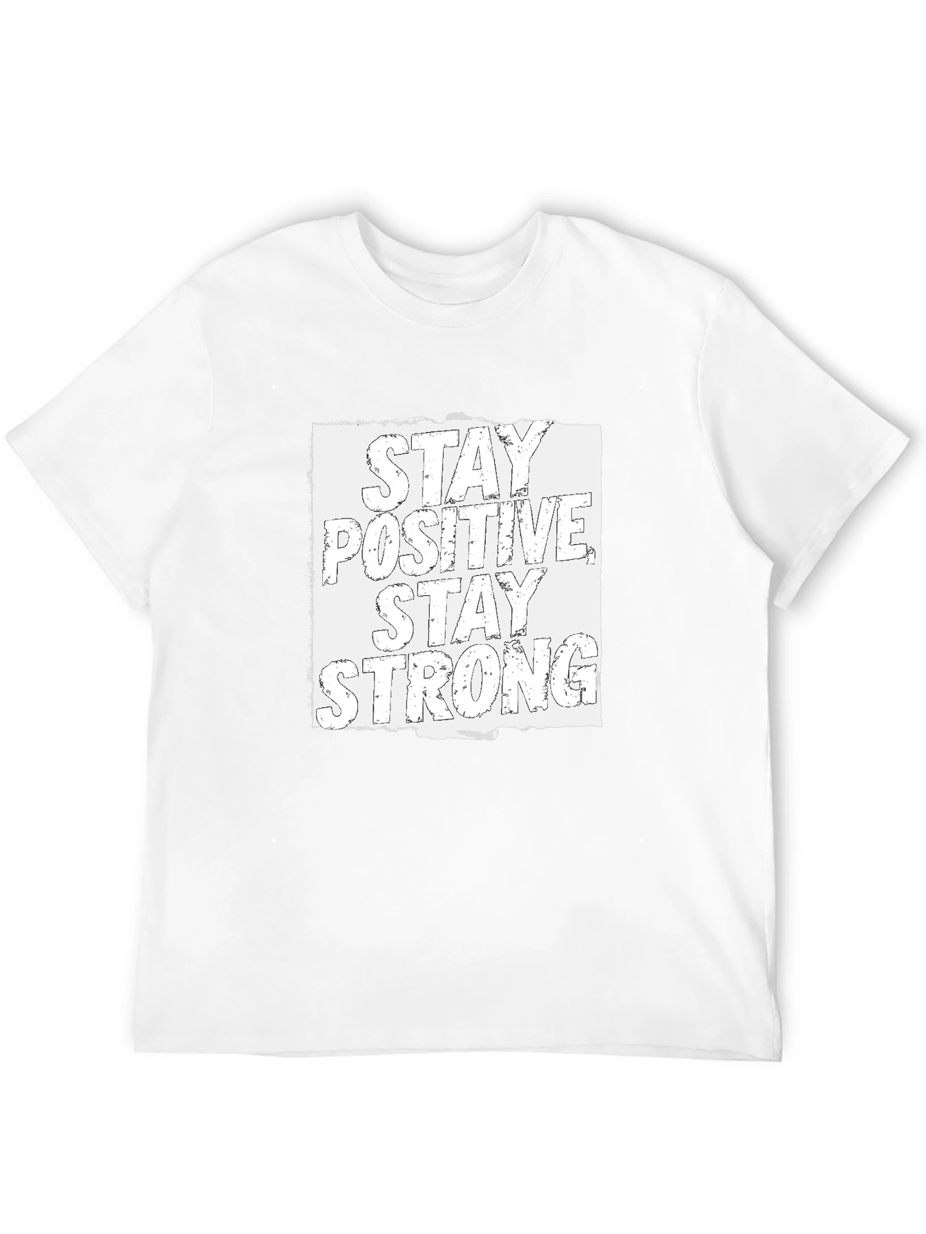 Stay Positive Stay Strong Graphic Tee - Black