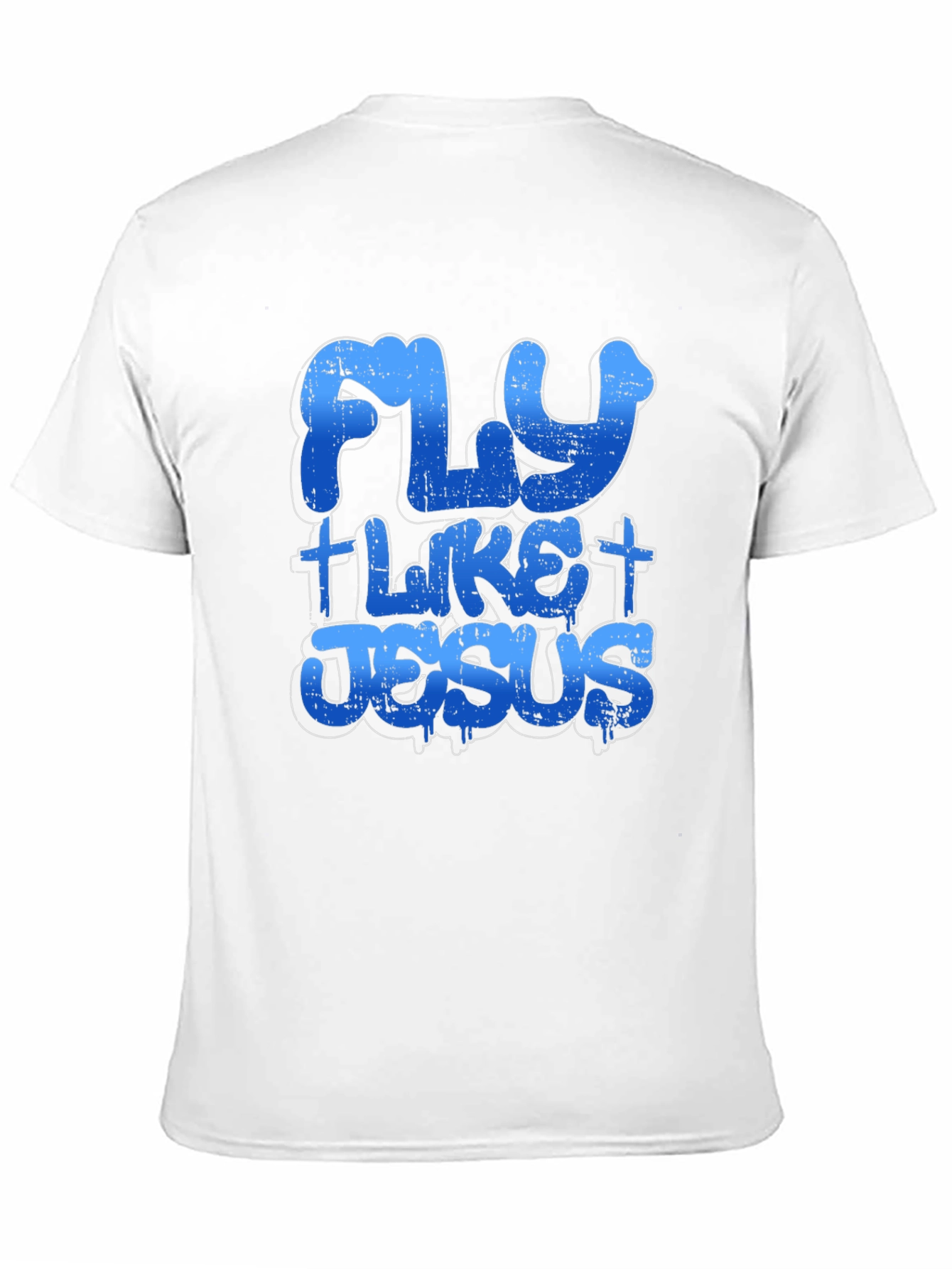 Fly Like Jesus T-Shirt Black Cotton Tee