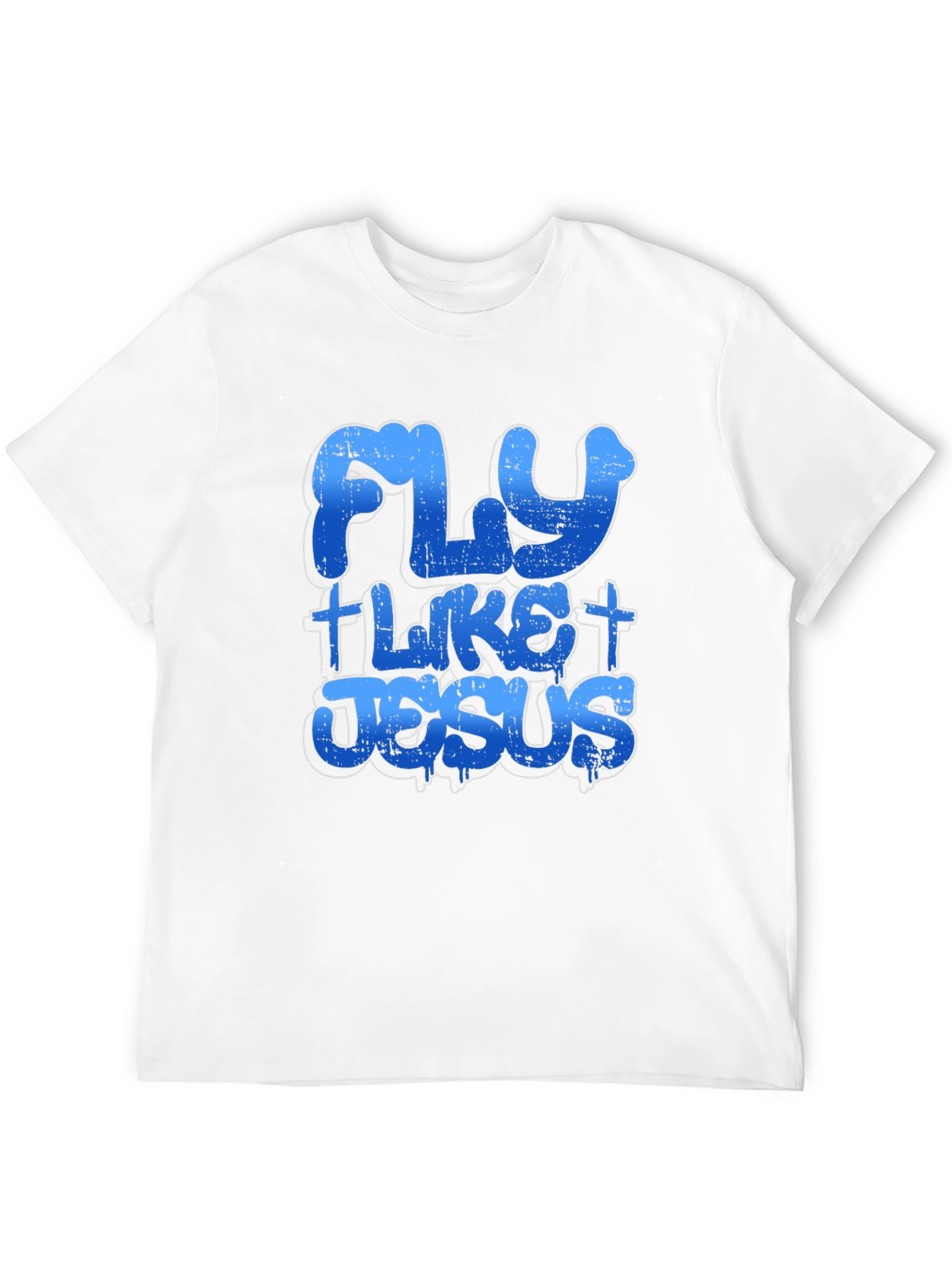 Fly Like Jesus T-Shirt Black Cotton Tee