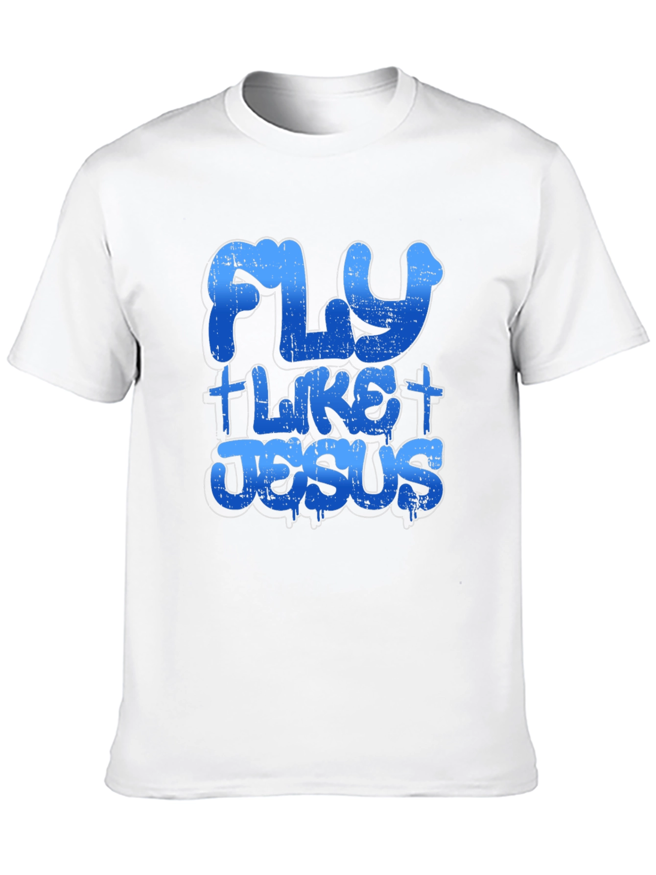 Fly Like Jesus T-Shirt Black Cotton Tee