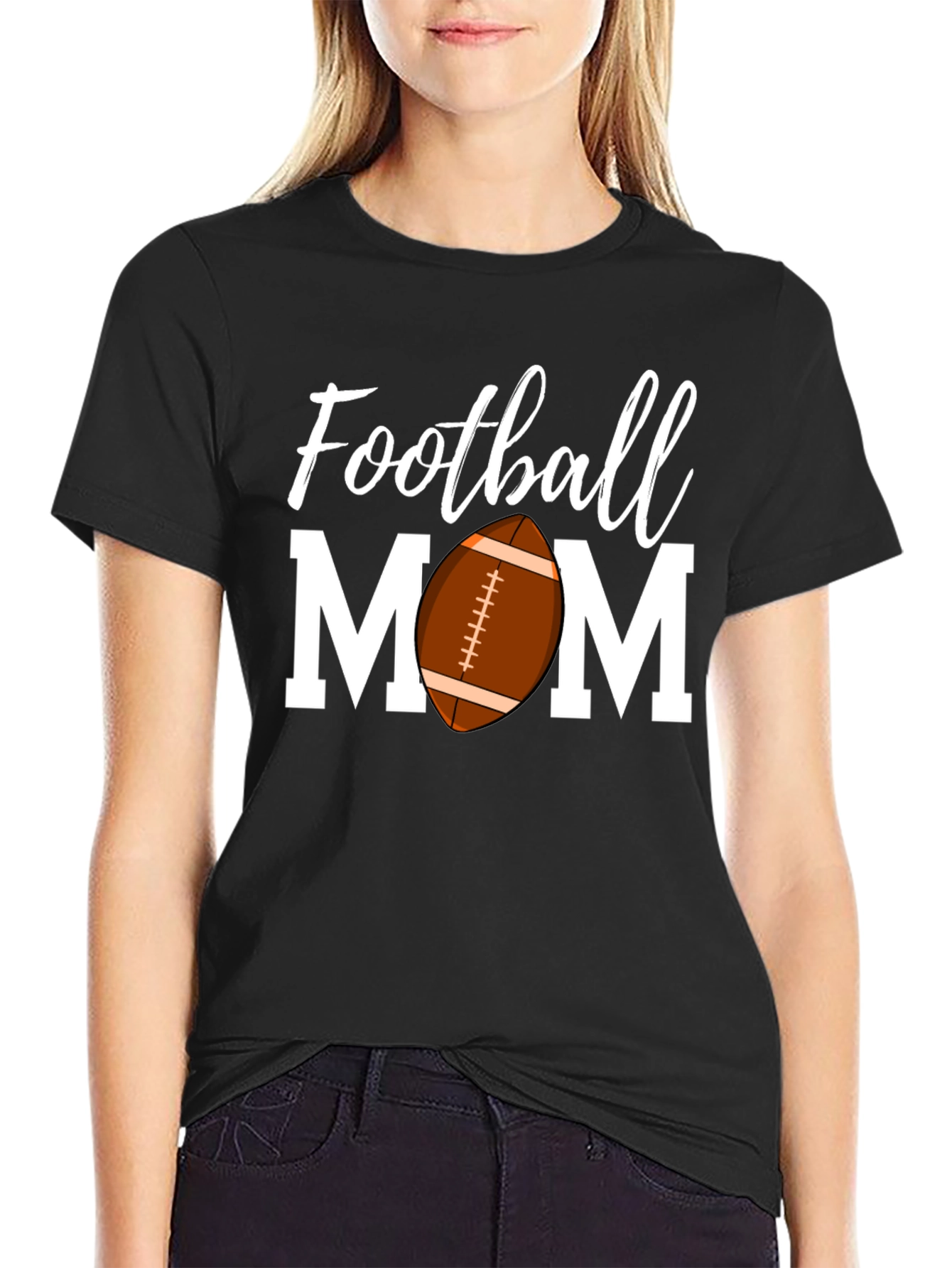 Football Mom T-Shirt - Sports Fan Apparel
