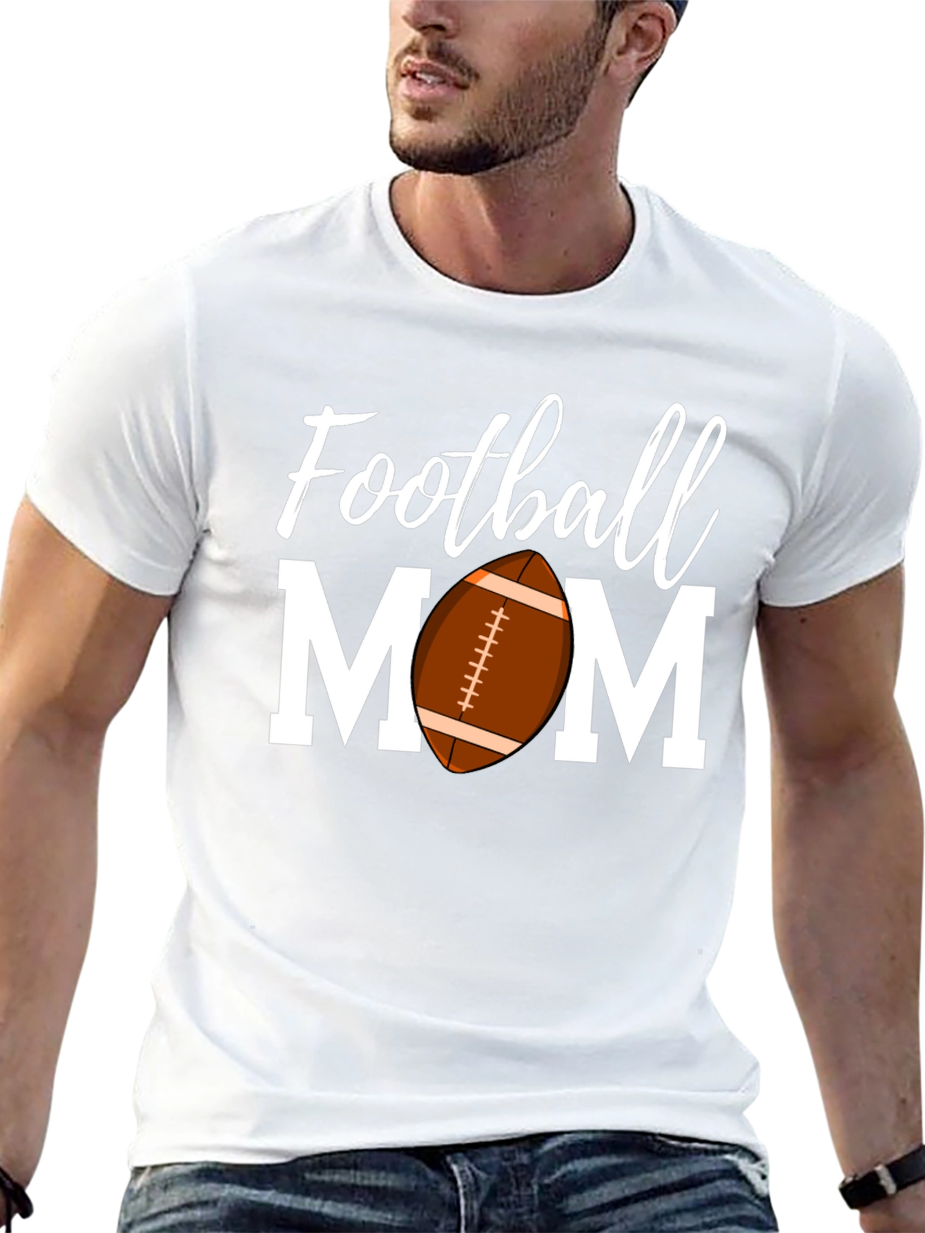Football Mom T-Shirt - Sports Fan Apparel
