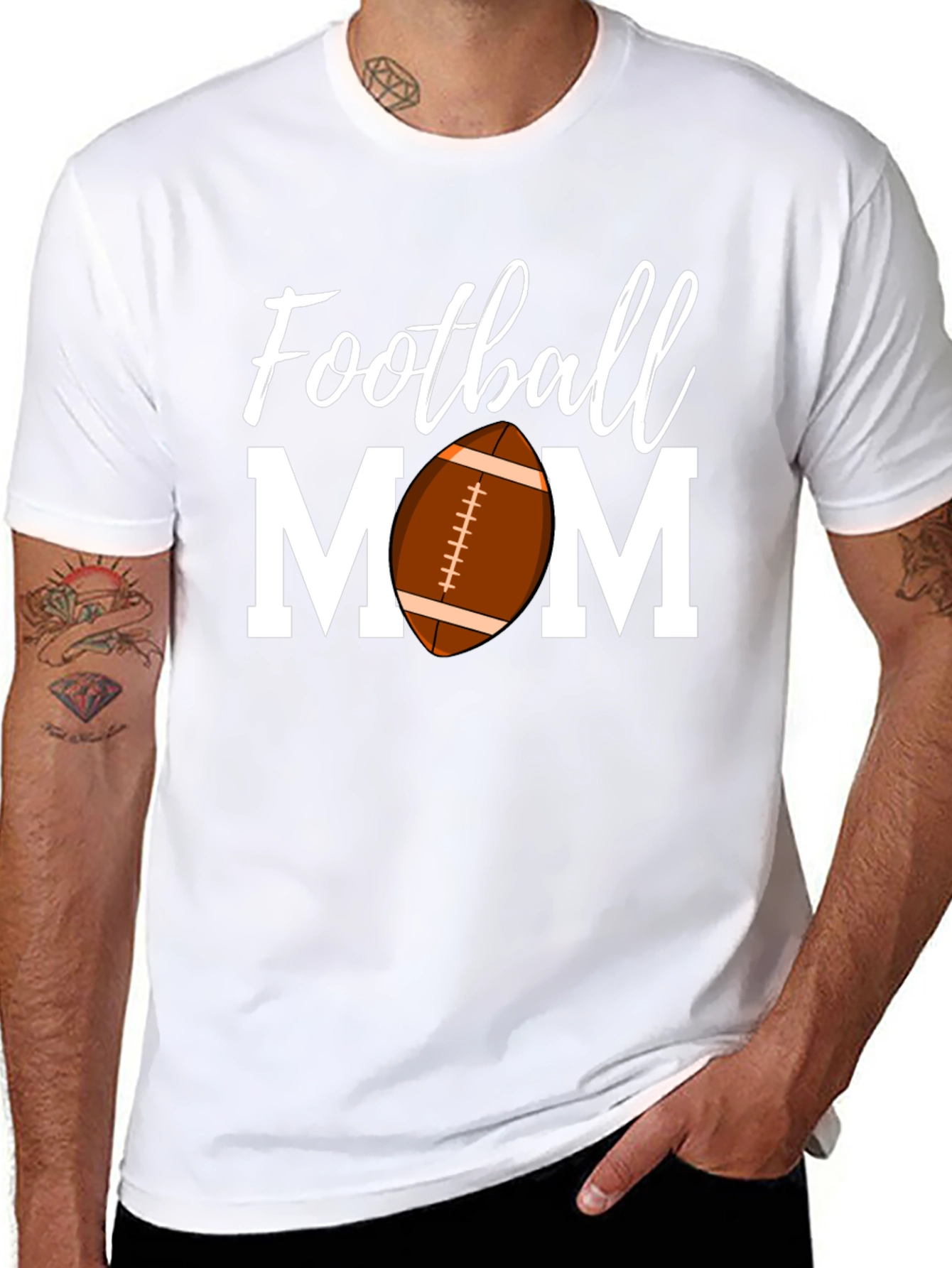 Football Mom T-Shirt - Sports Fan Apparel