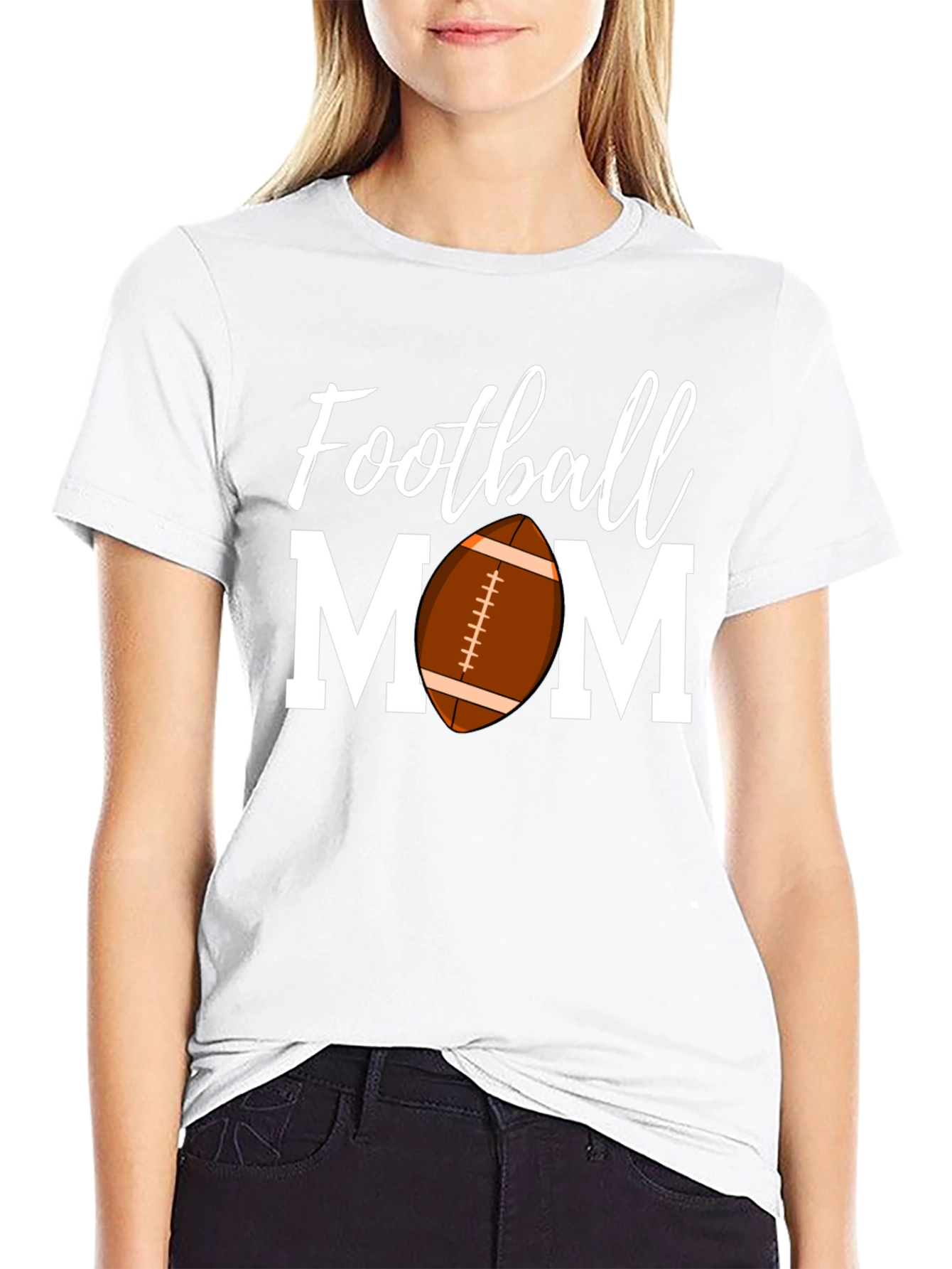 Football Mom T-Shirt - Sports Fan Apparel
