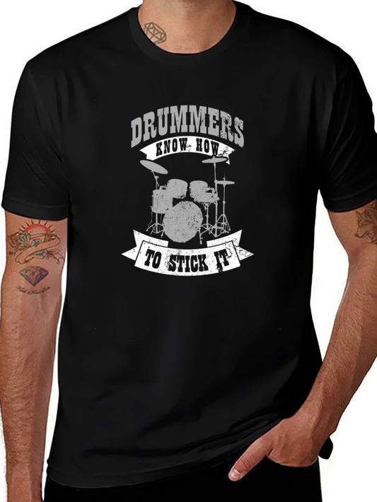 Drummers Know How to Stick It Graphic T-Shirt